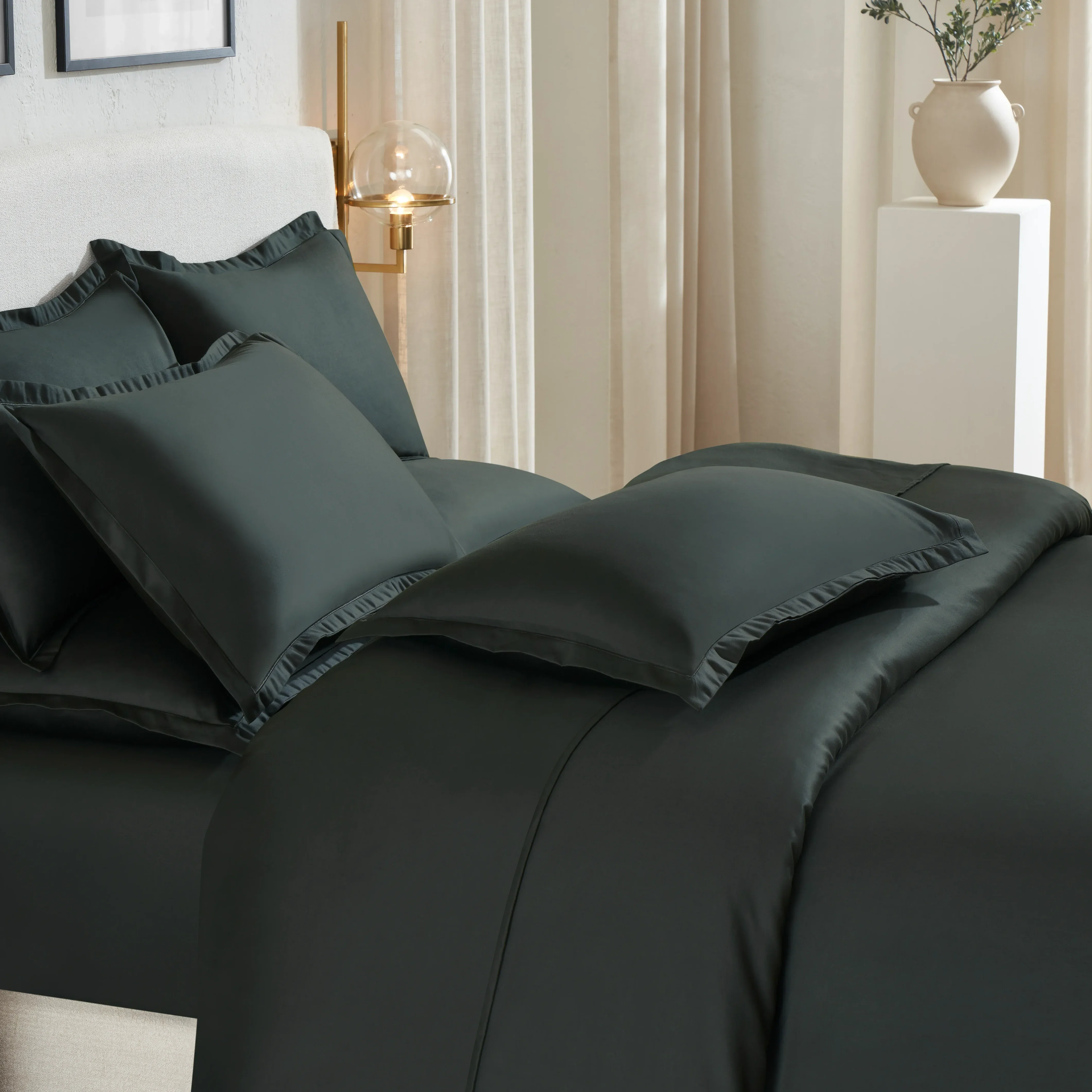 Pelushe | 800TC Long Staple Cotton Luxurious Super Soft Fitted Sheet Set | Pillow Cover with Merrow Hem Treatment - Image 21