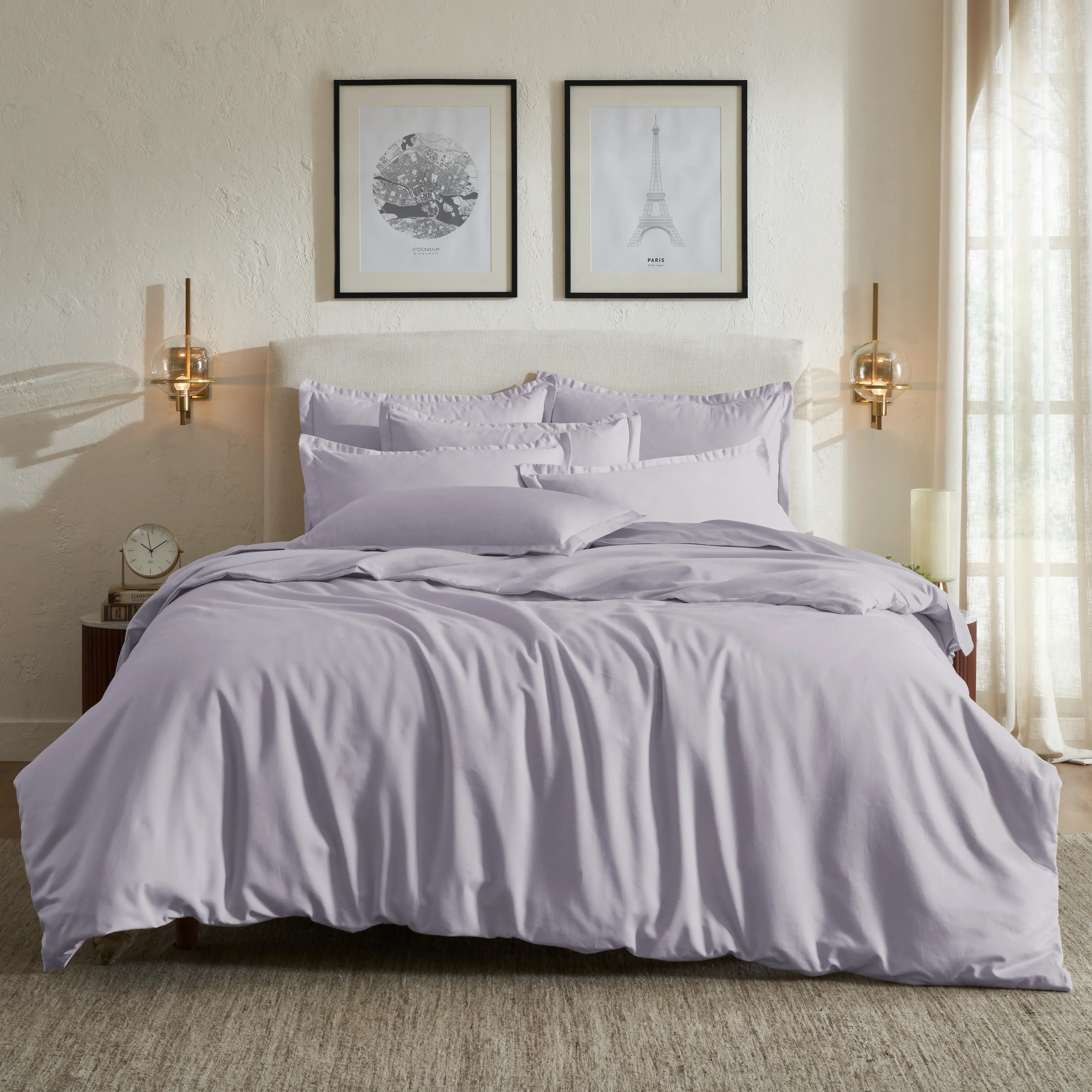 Pelushe | 800TC Long Staple Cotton Luxurious Super Soft Fitted Sheet Set | Pillow Cover with Merrow Hem Treatment - Image 26