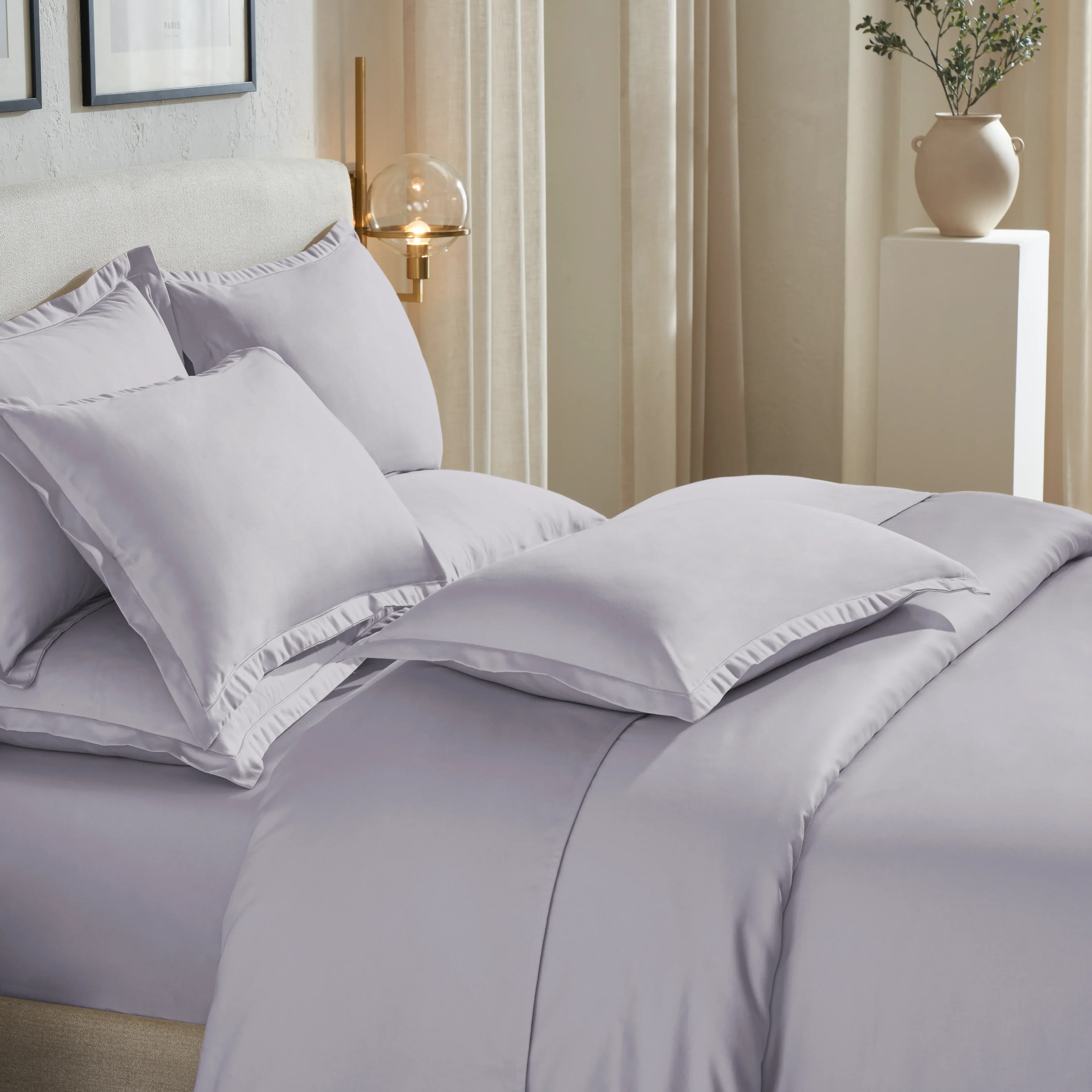 Pelushe | 800TC Long Staple Cotton Luxurious Super Soft Fitted Sheet Set | Pillow Cover with Merrow Hem Treatment - Image 27