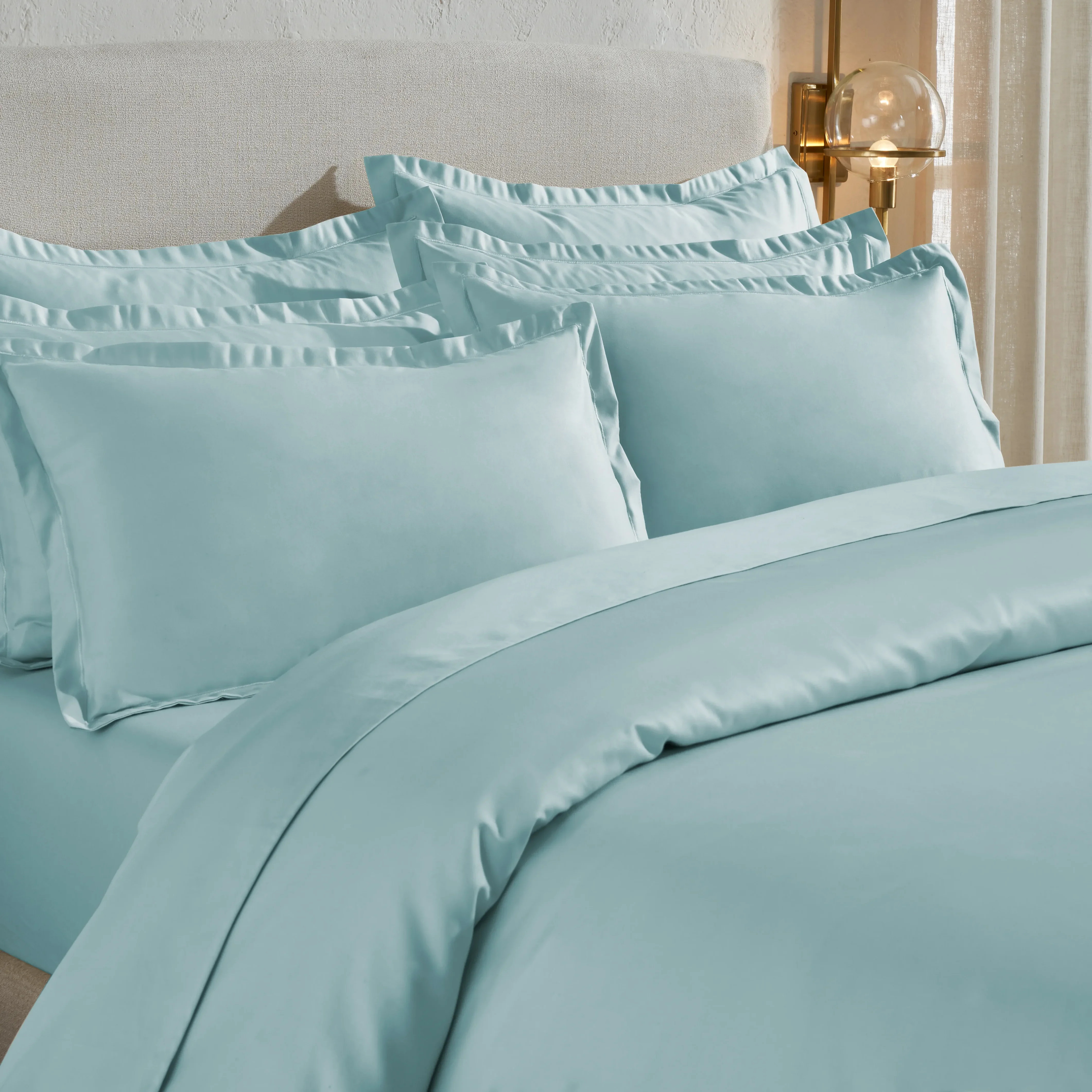 Pelushe | 800TC Long Staple Cotton Luxurious Super Soft Fitted Sheet Set | Pillow Cover with Merrow Hem Treatment - Image 34