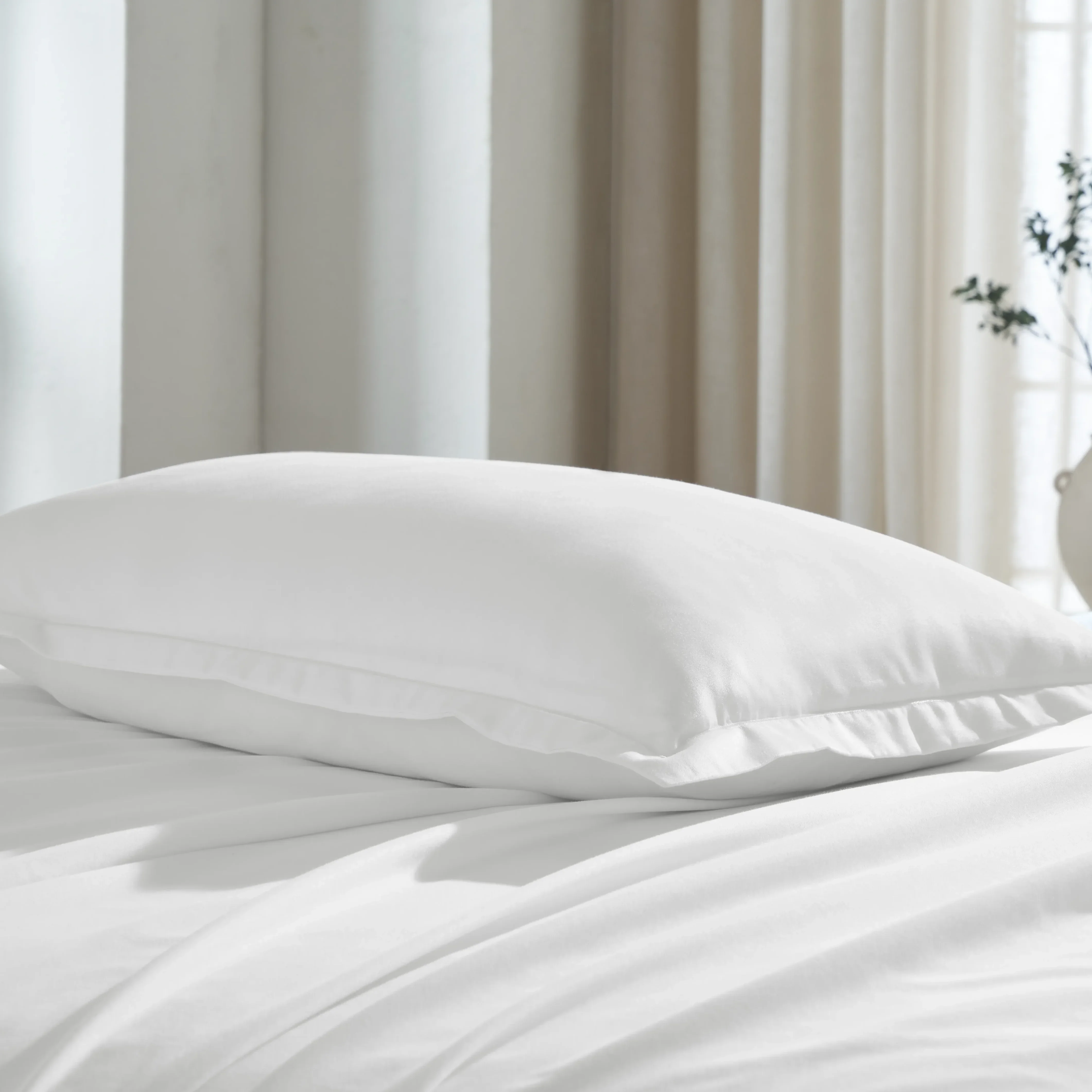 Pelushe | 800TC Long Staple Cotton Luxurious Super Soft Fitted Sheet Set | Pillow Cover with Merrow Hem Treatment - Image 5