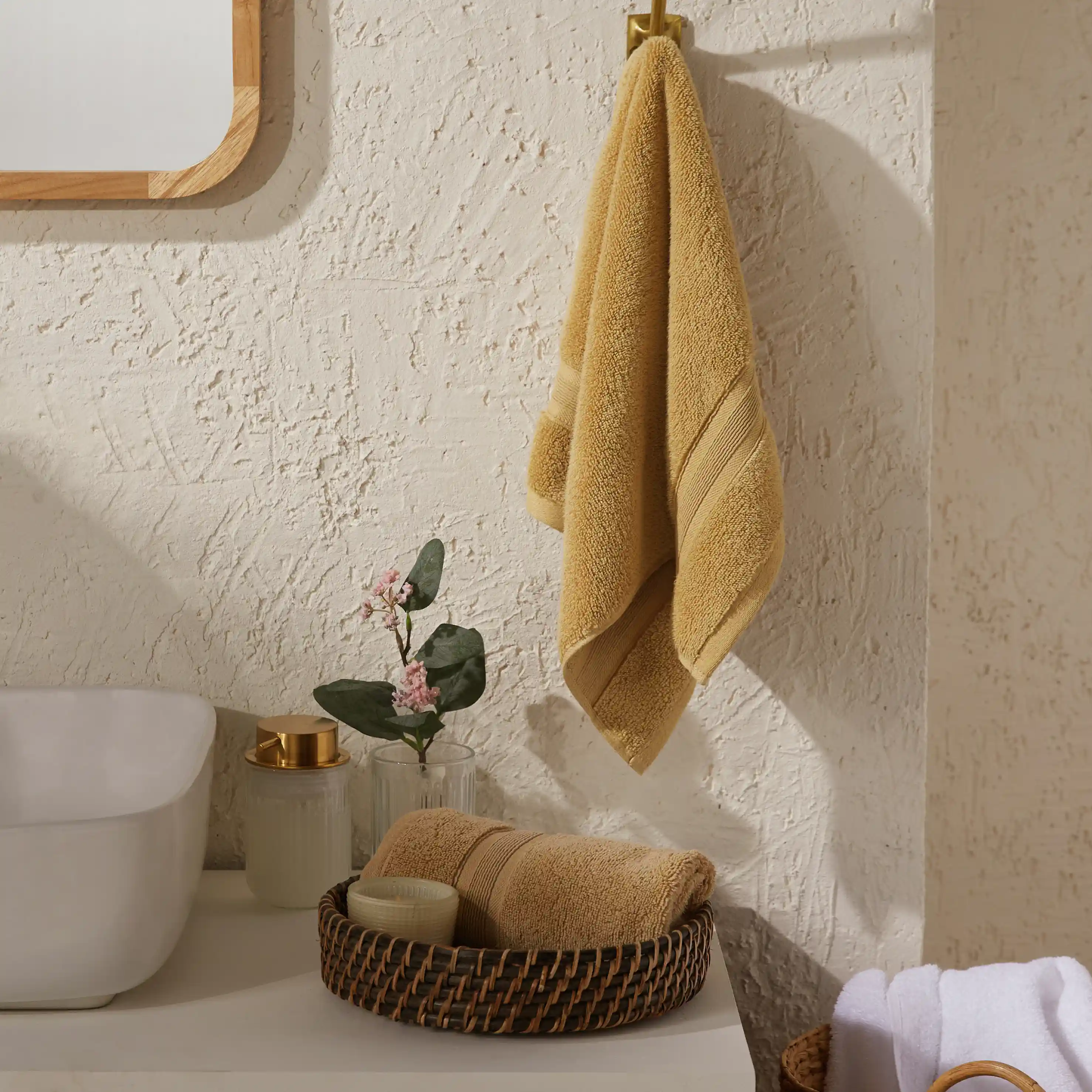 Pelushe | Super Absorbent & Luxurious Zero Twist Cotton Terry Hand Towels | Set of 2 - Image 36