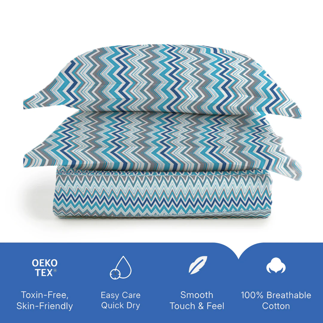 Pure Nest Printed Bedsheet Set - Image 108
