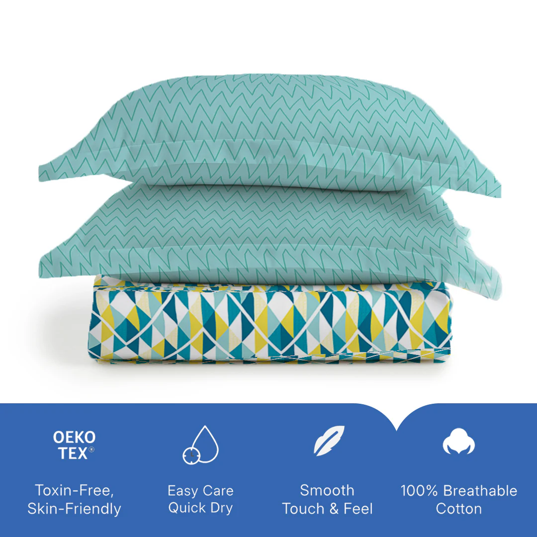 Pure Nest Printed Bedsheet Set - Image 109
