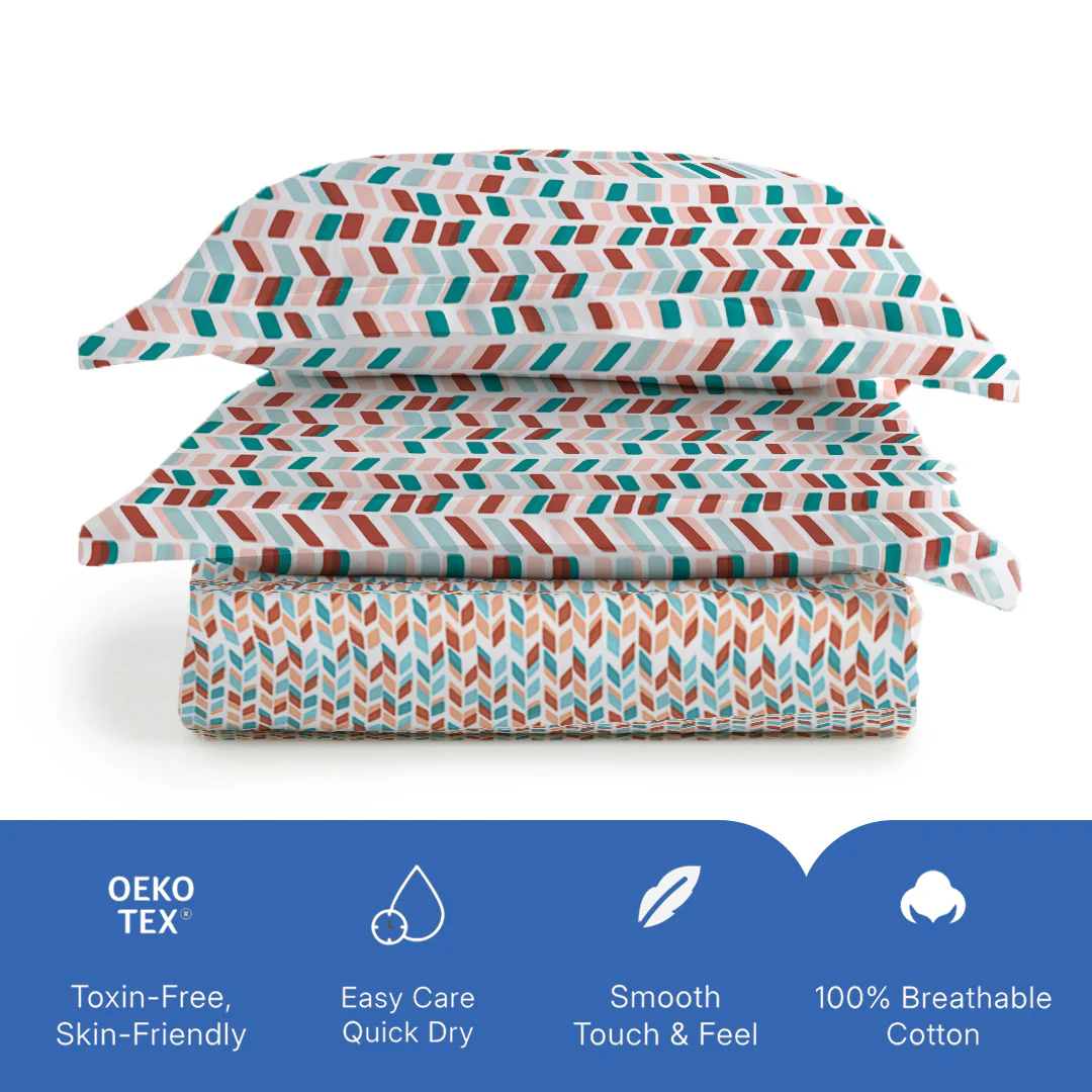 Pure Nest Printed Bedsheet Set - Image 110