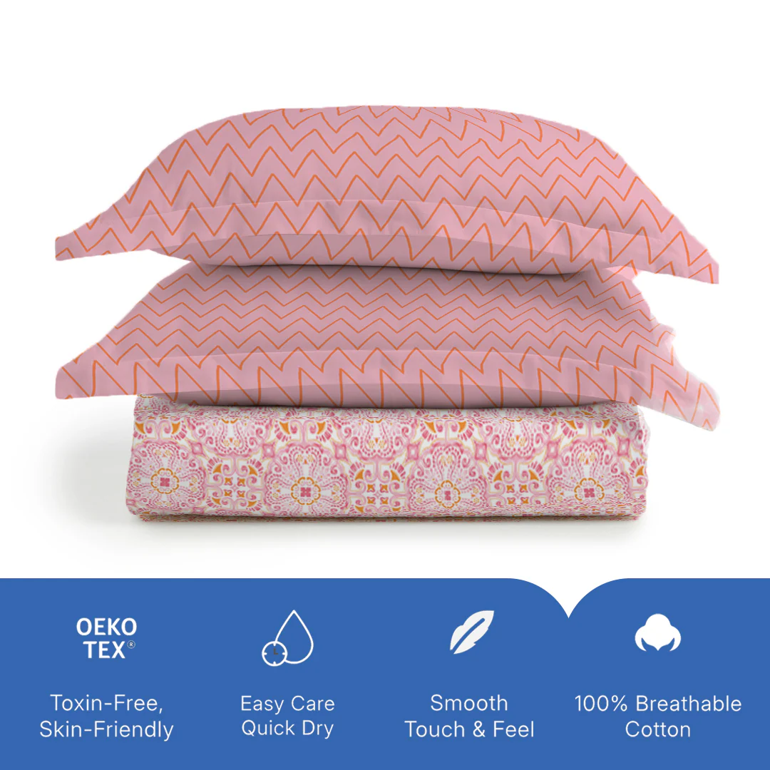 Pure Nest Printed Bedsheet Set - Image 115