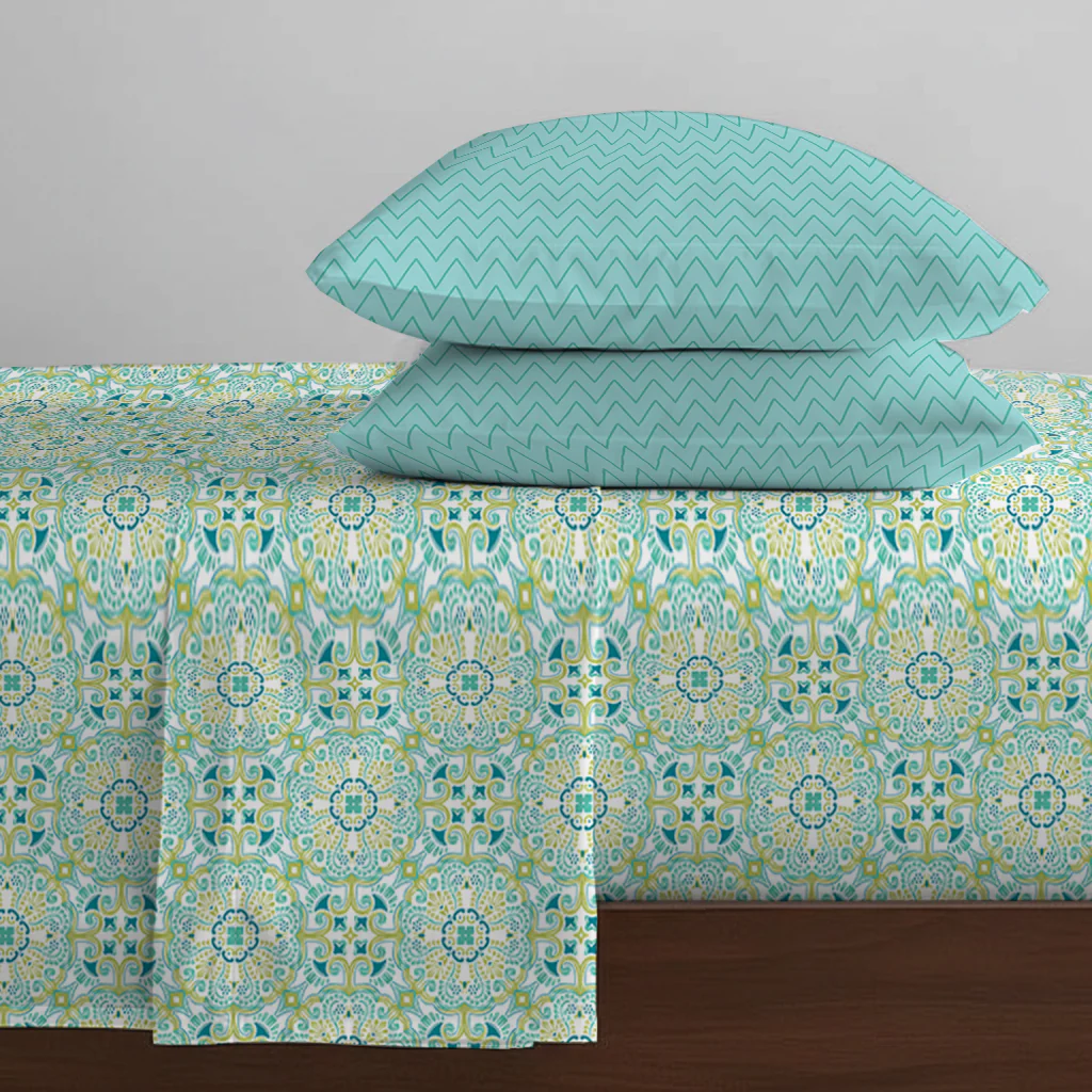 Pure Nest Printed Bedsheet Set - Image 123