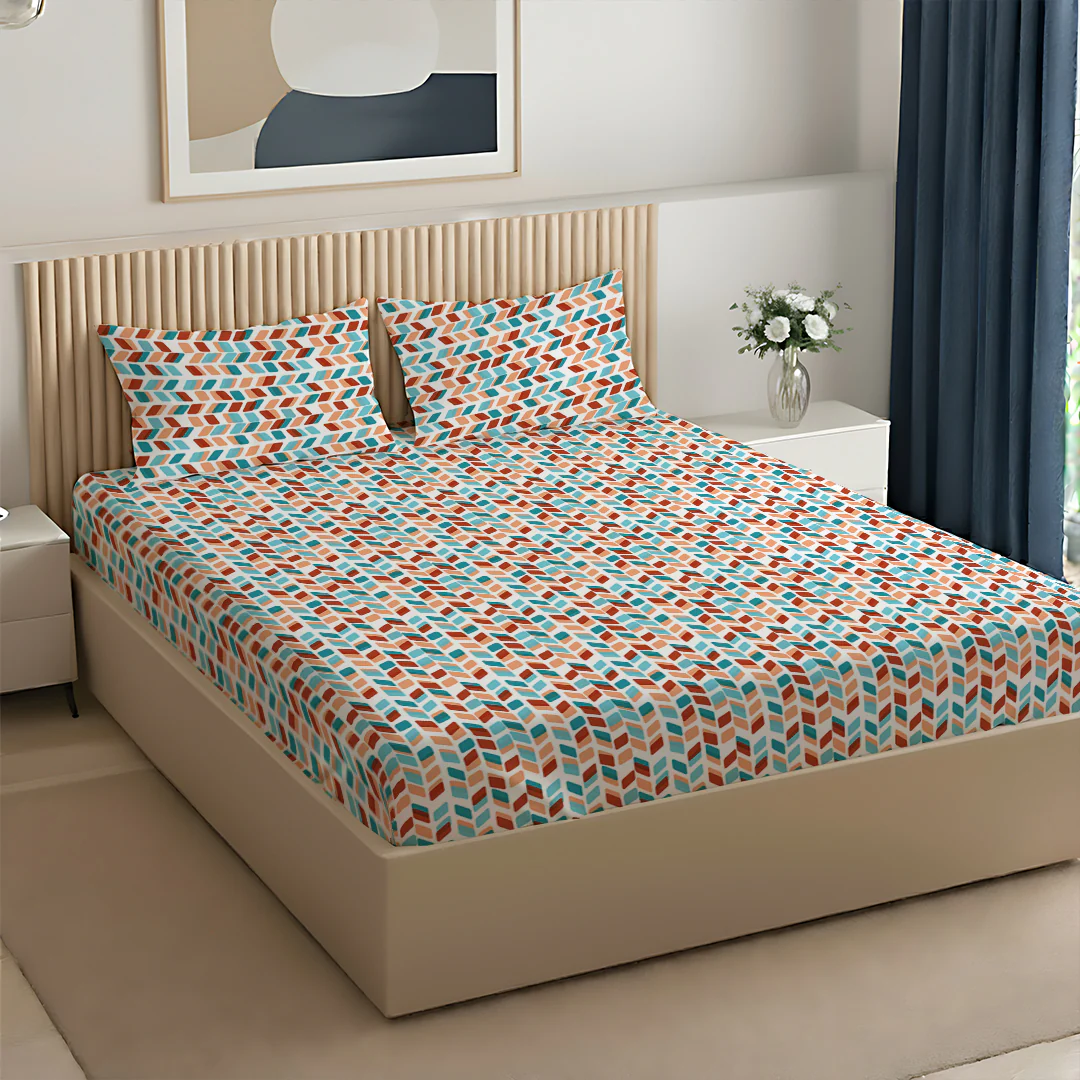Pure Nest Printed Bedsheet Set - Image 137