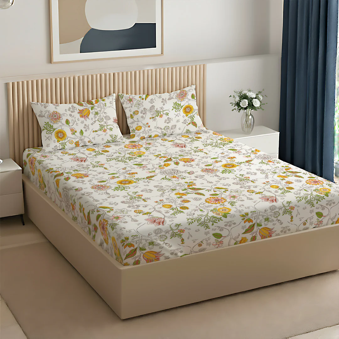 Pure Nest Printed Bedsheet Set - Image 138
