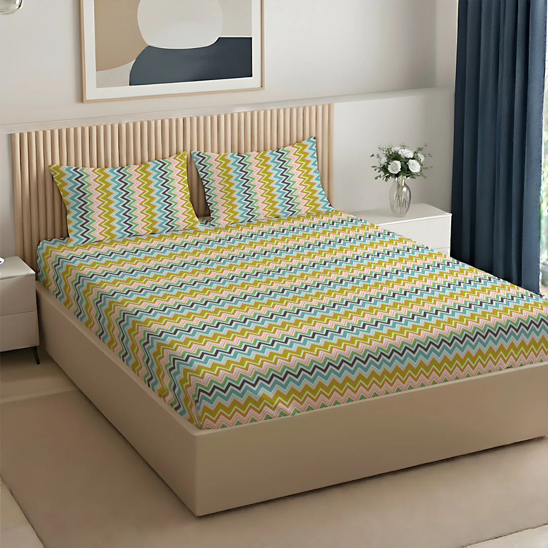 Pure Nest Printed Bedsheet Set - Image 139