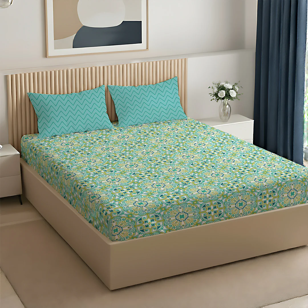 Pure Nest Printed Bedsheet Set - Image 141