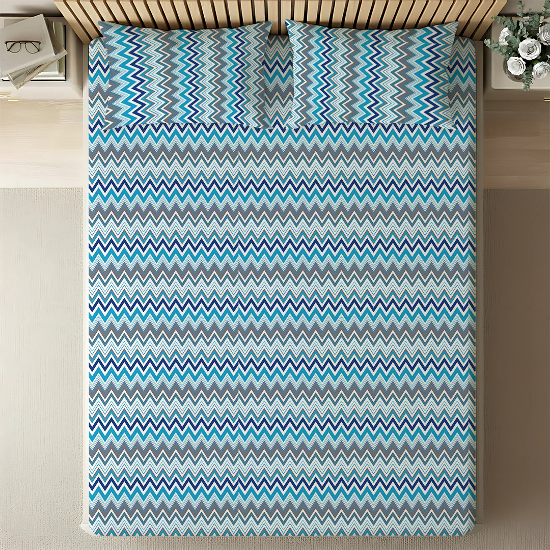 Pure Nest Printed Bedsheet Set - Image 144