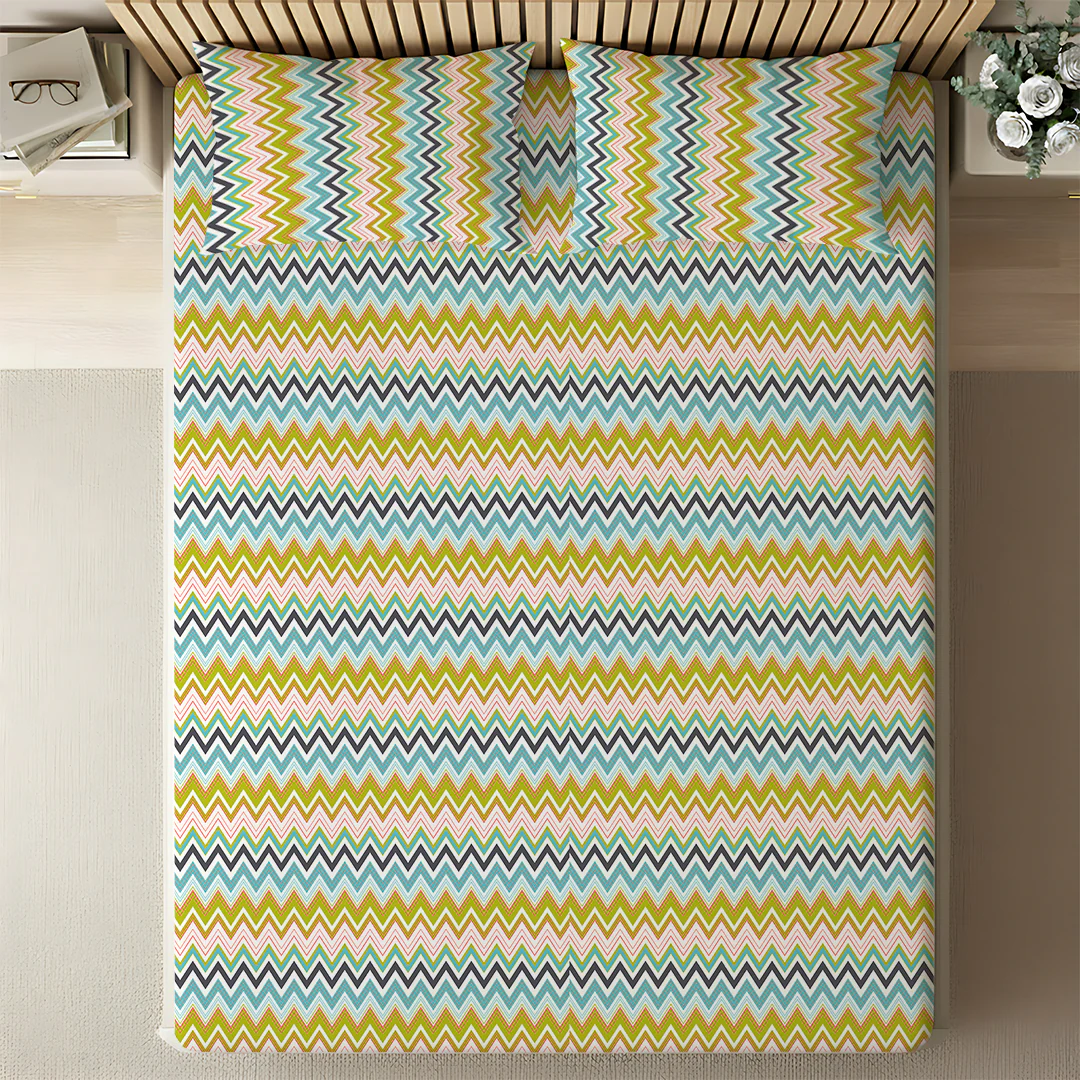 Pure Nest Printed Bedsheet Set - Image 148
