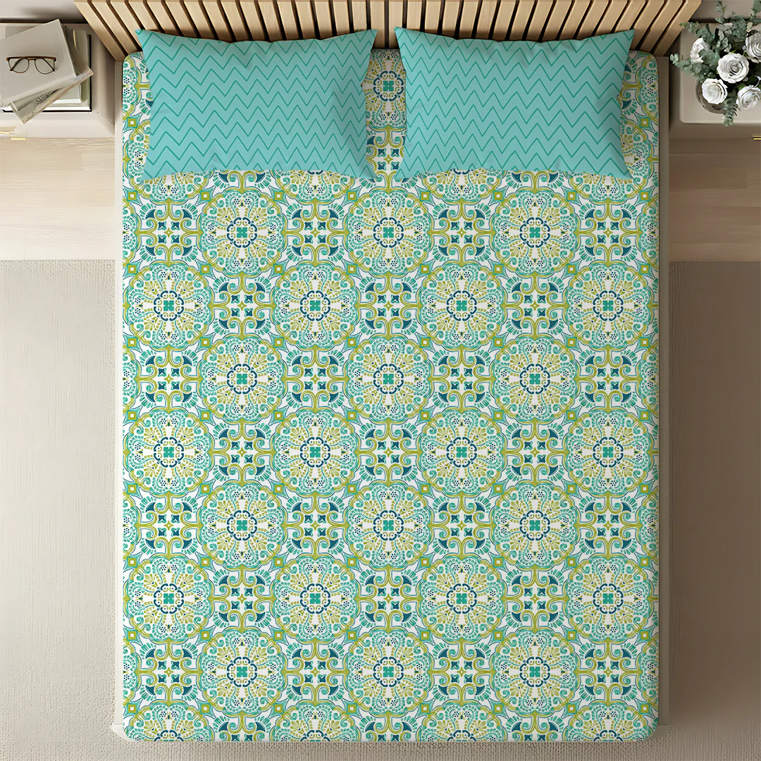 Pure Nest Printed Bedsheet Set - Image 150