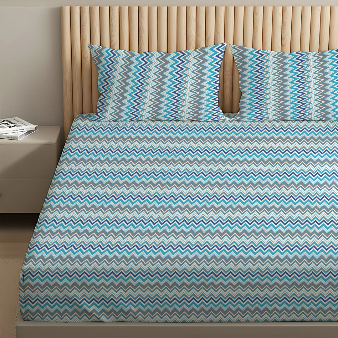 Pure Nest Printed Bedsheet Set - Image 153
