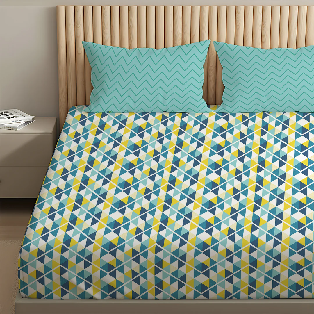 Pure Nest Printed Bedsheet Set - Image 154