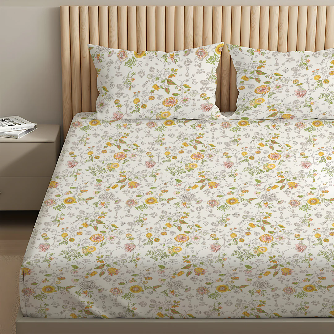 Pure Nest Printed Bedsheet Set - Image 156