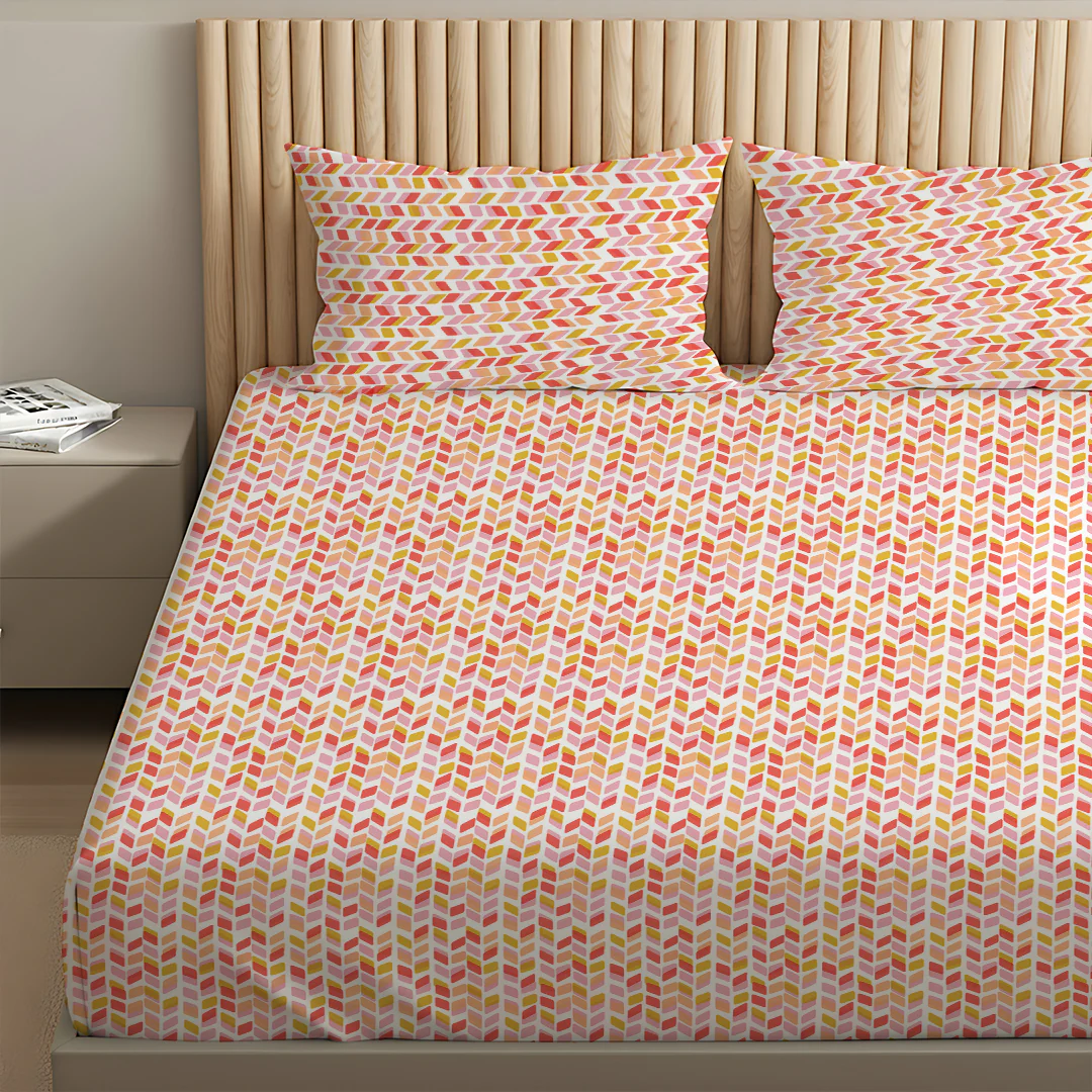 Pure Nest Printed Bedsheet Set - Image 158