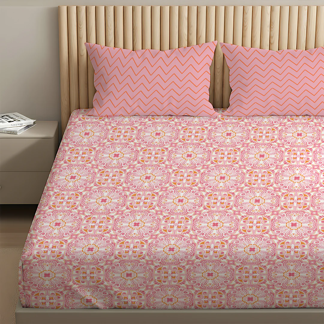 Pure Nest Printed Bedsheet Set - Image 160