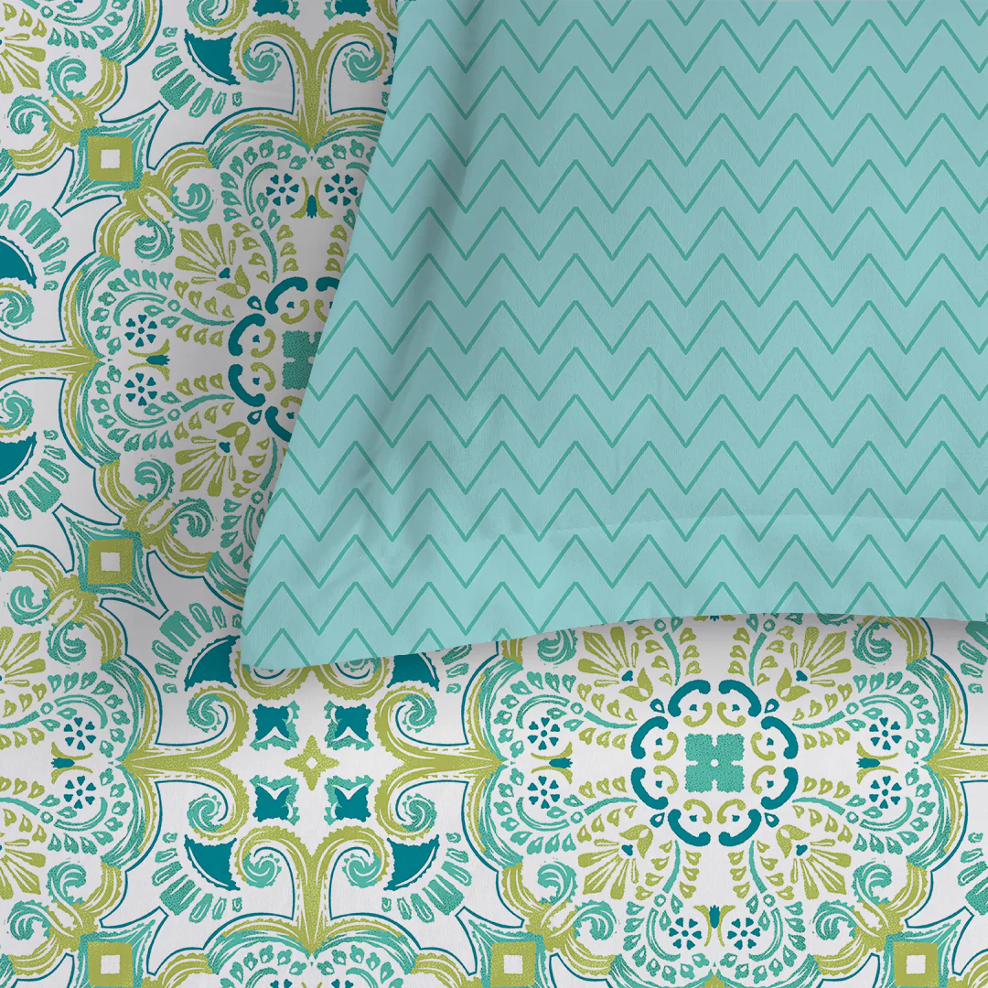Pure Nest Printed Bedsheet Set - Image 19