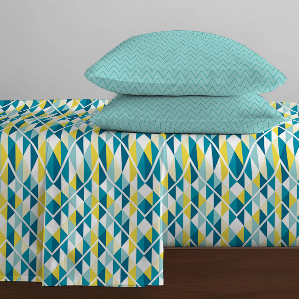 Pure Nest Printed Bedsheet Set - Image 43