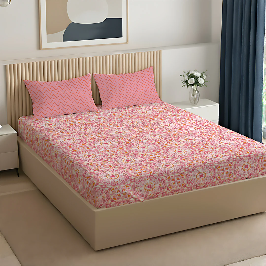 Pure Nest Printed Bedsheet Set - Image 57