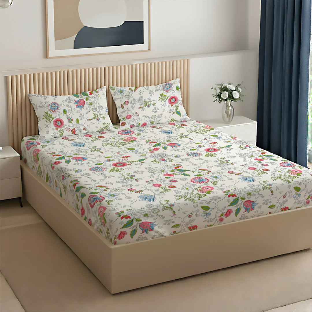 Pure Nest Printed Bedsheet Set - Image 58