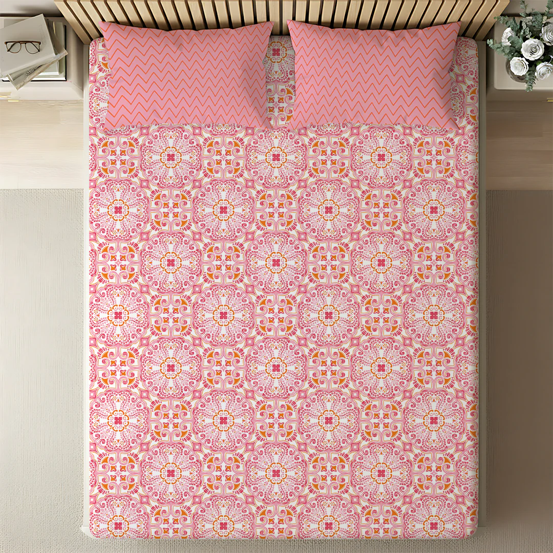Pure Nest Printed Bedsheet Set - Image 66