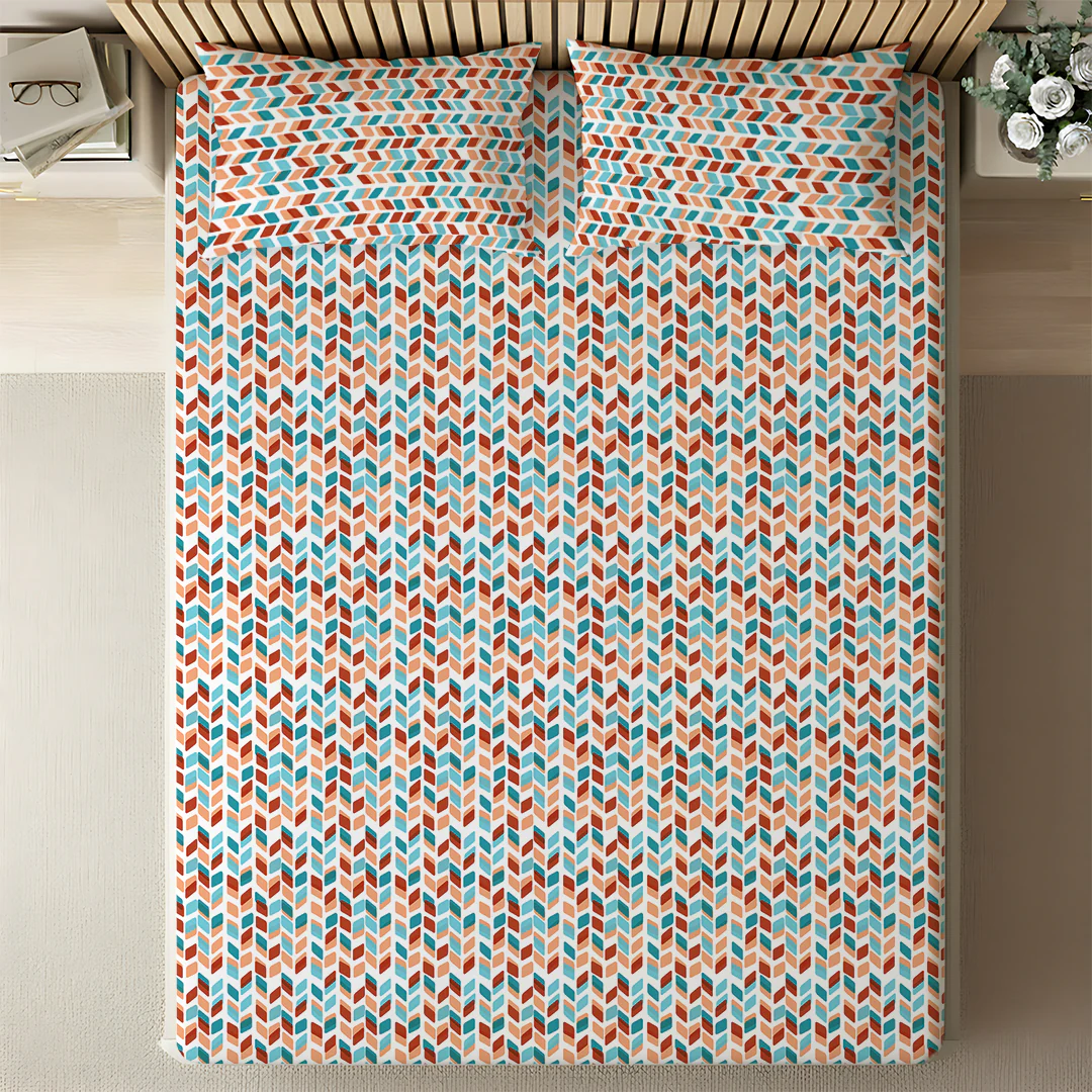 Pure Nest Printed Bedsheet Set - Image 69