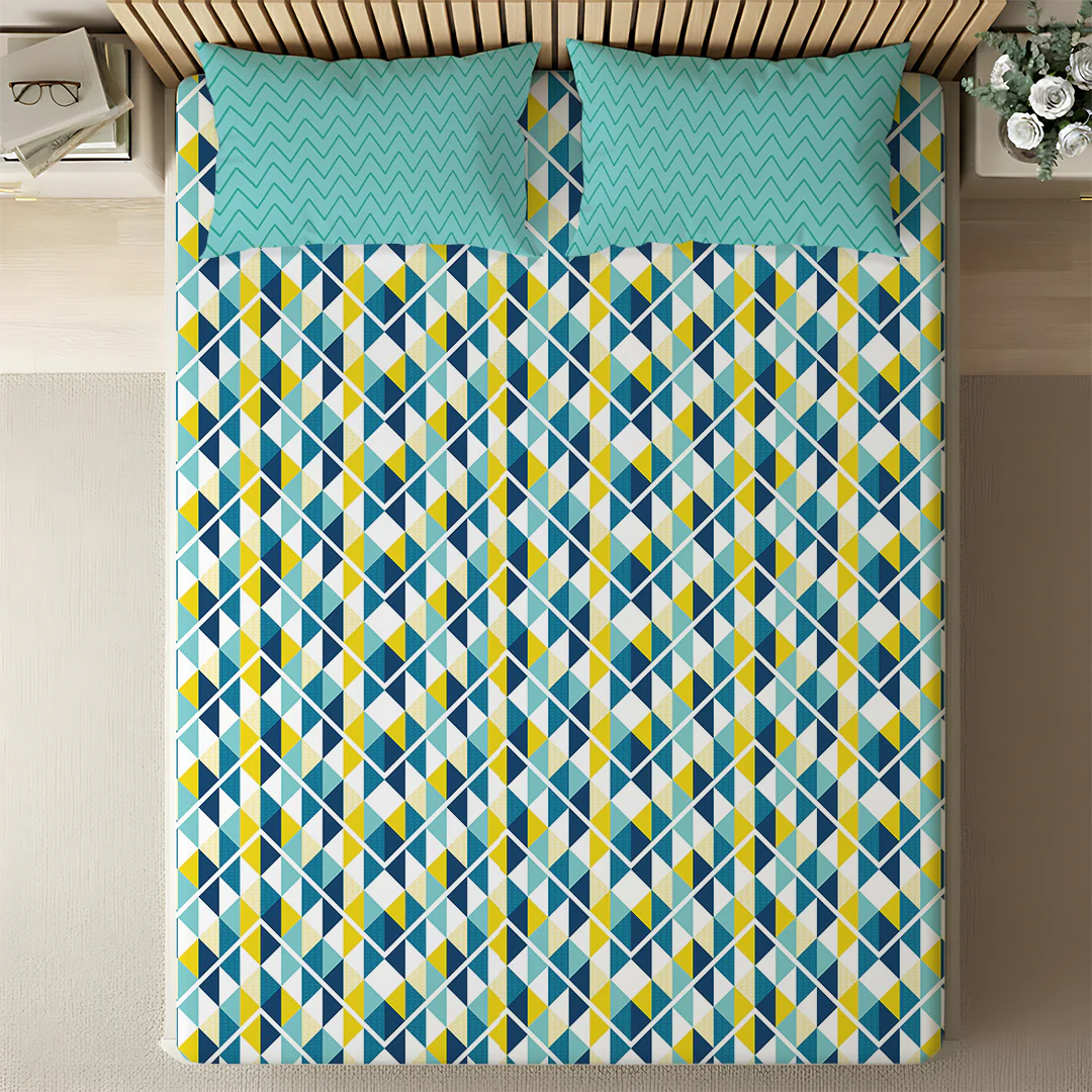 Pure Nest Printed Bedsheet Set - Image 70