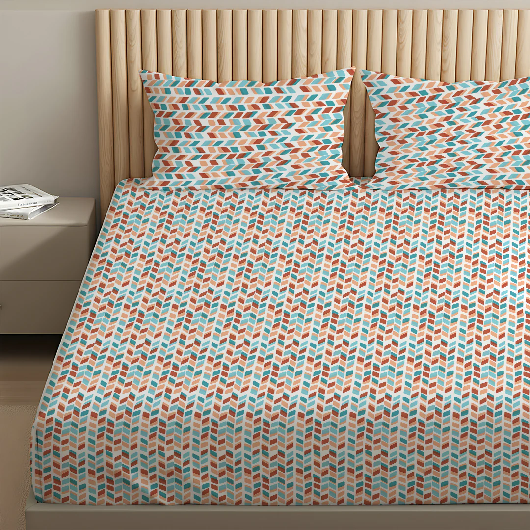 Pure Nest Printed Bedsheet Set - Image 78