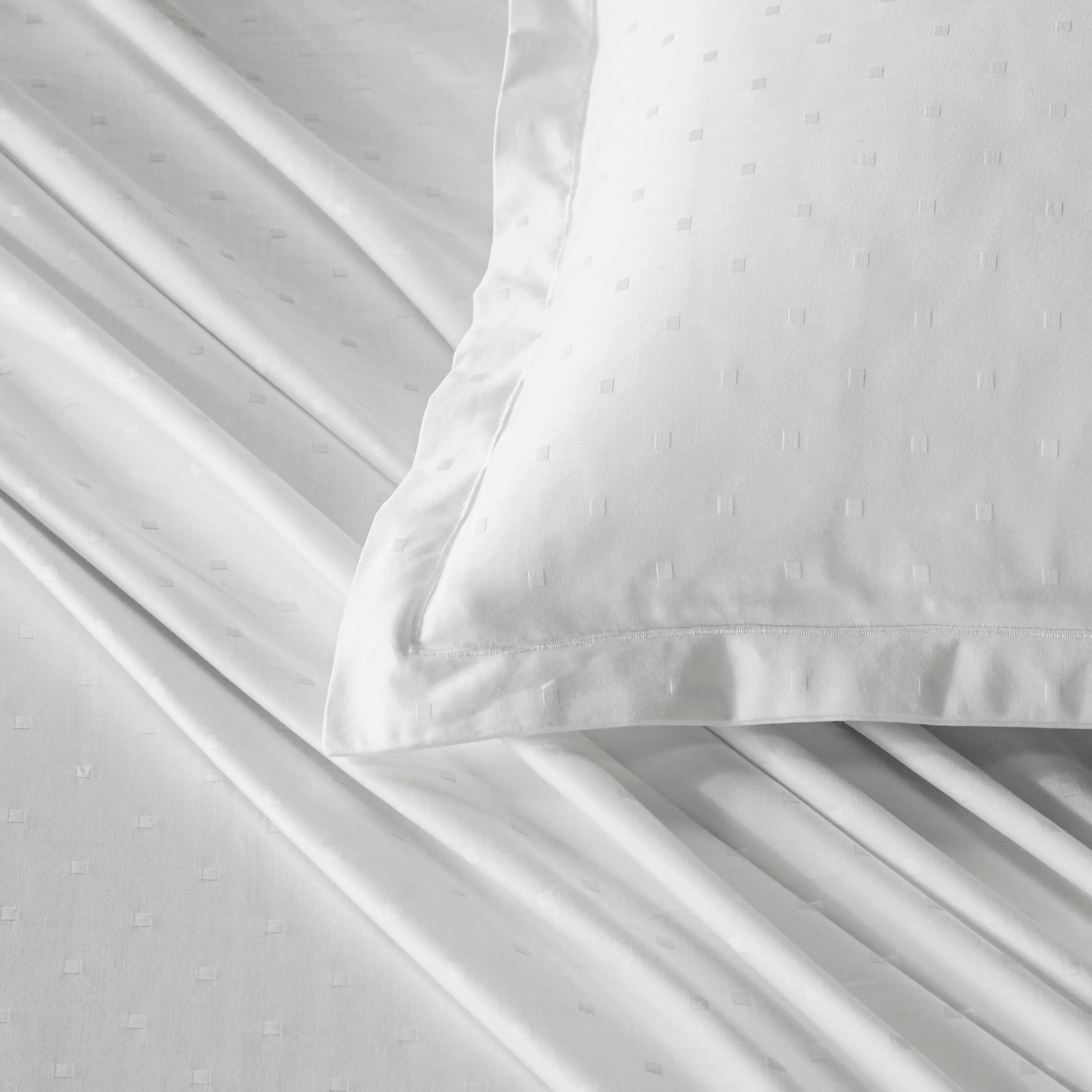 Ricaso | 1000TC Egyptian Cotton Swiss Dot Super Soft Bedsheet Set | Pillow Cover with Merrow Hem Treatment - Image 10