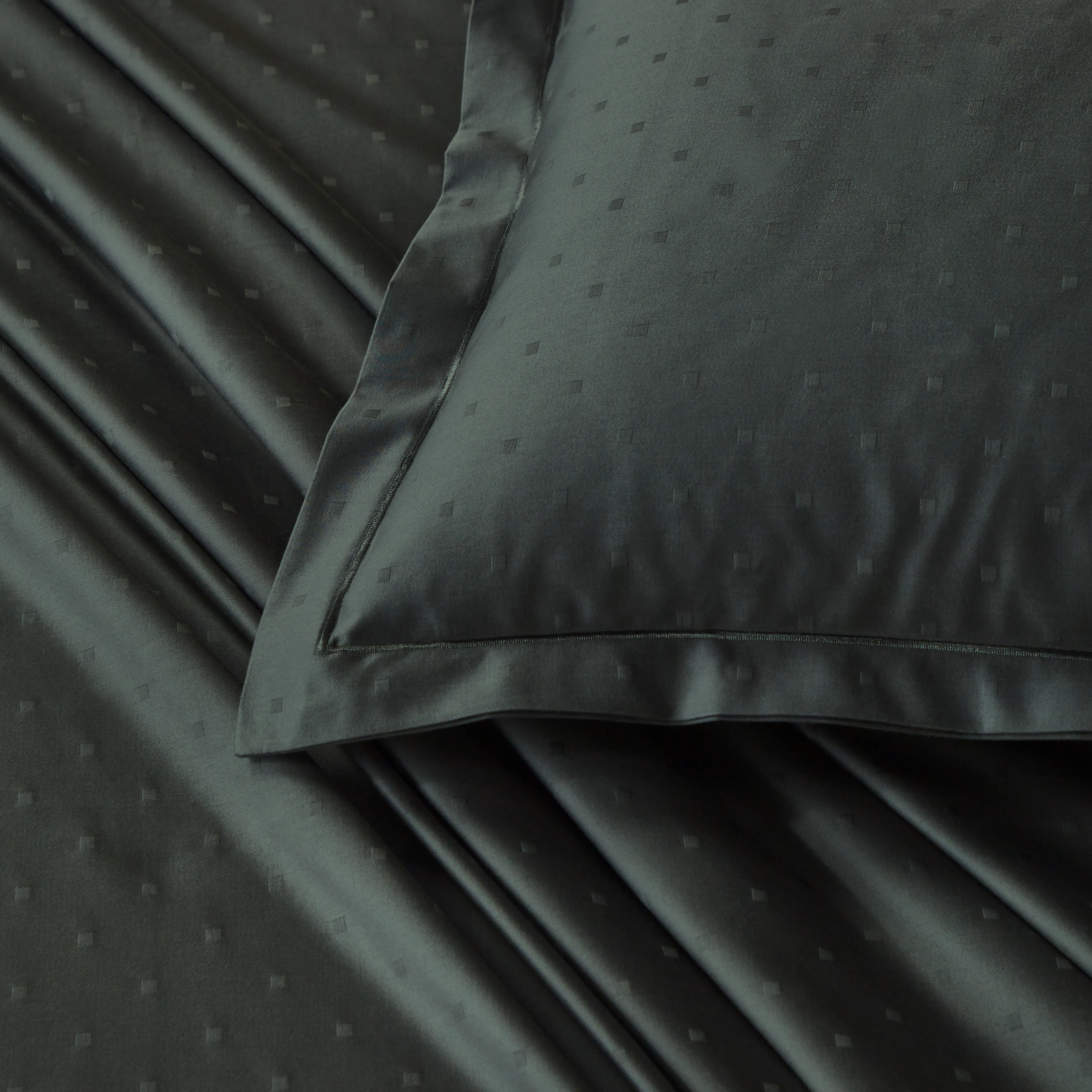 Ricaso | 1000TC Egyptian Cotton Swiss Dot Super Soft Bedsheet Set | Pillow Cover with Merrow Hem Treatment - Image 20
