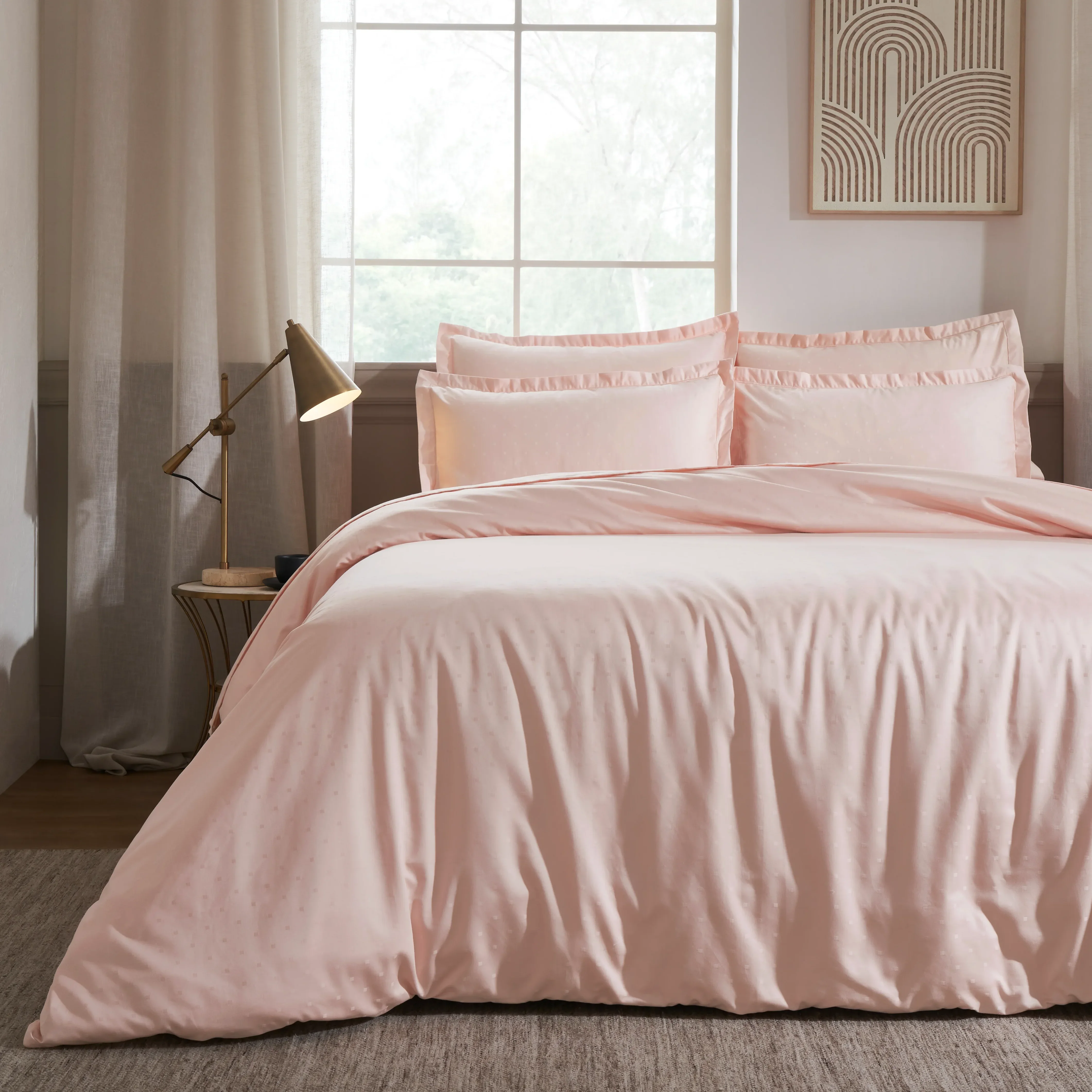 Ricaso | 1000TC Egyptian Cotton Swiss Dot Super Soft Bedsheet Set | Pillow Cover with Merrow Hem Treatment - Image 22