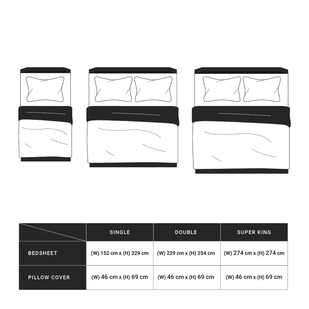 Ricaso | 1000TC Egyptian Cotton Swiss Dot Super Soft Bedsheet Set | Pillow Cover with Merrow Hem Treatment - Image 32
