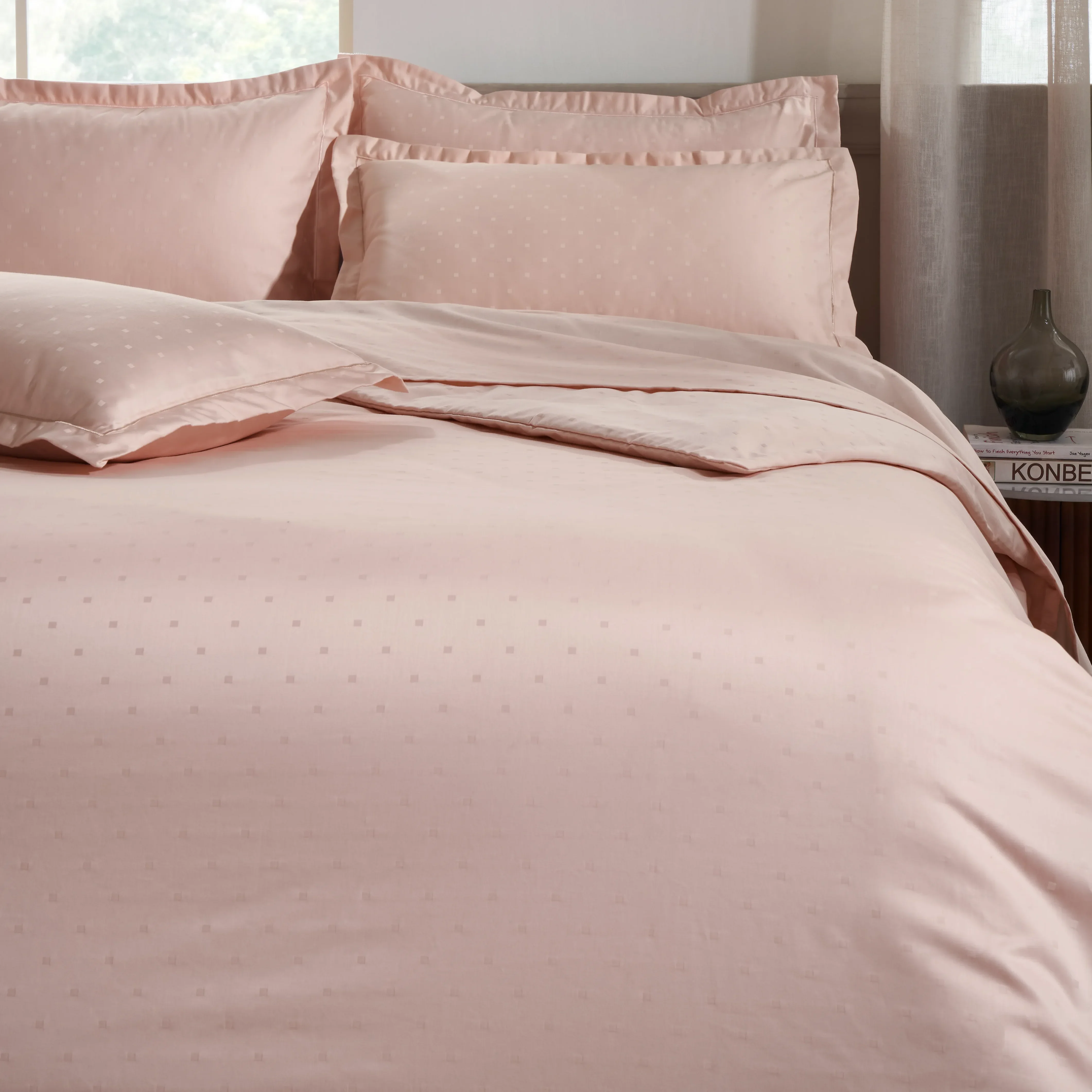 Ricaso | 1000TC Egyptian Cotton Swiss Dot Super Soft Fitted Sheet Set | Pillow Cover with Merrow Hem Treatment - Image 27