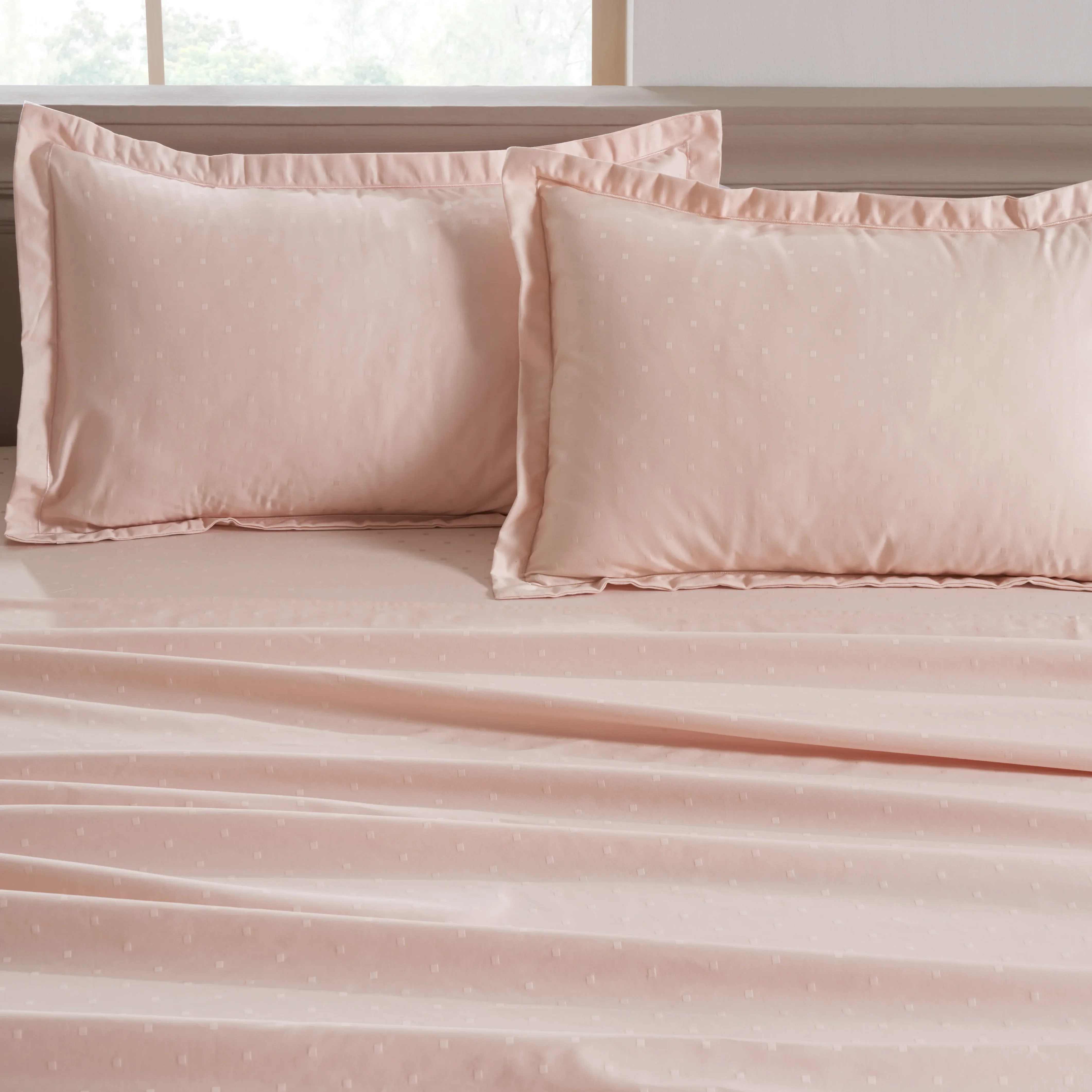 Ricaso | 1000TC Egyptian Cotton Swiss Dot Super Soft Fitted Sheet Set | Pillow Cover with Merrow Hem Treatment - Image 28