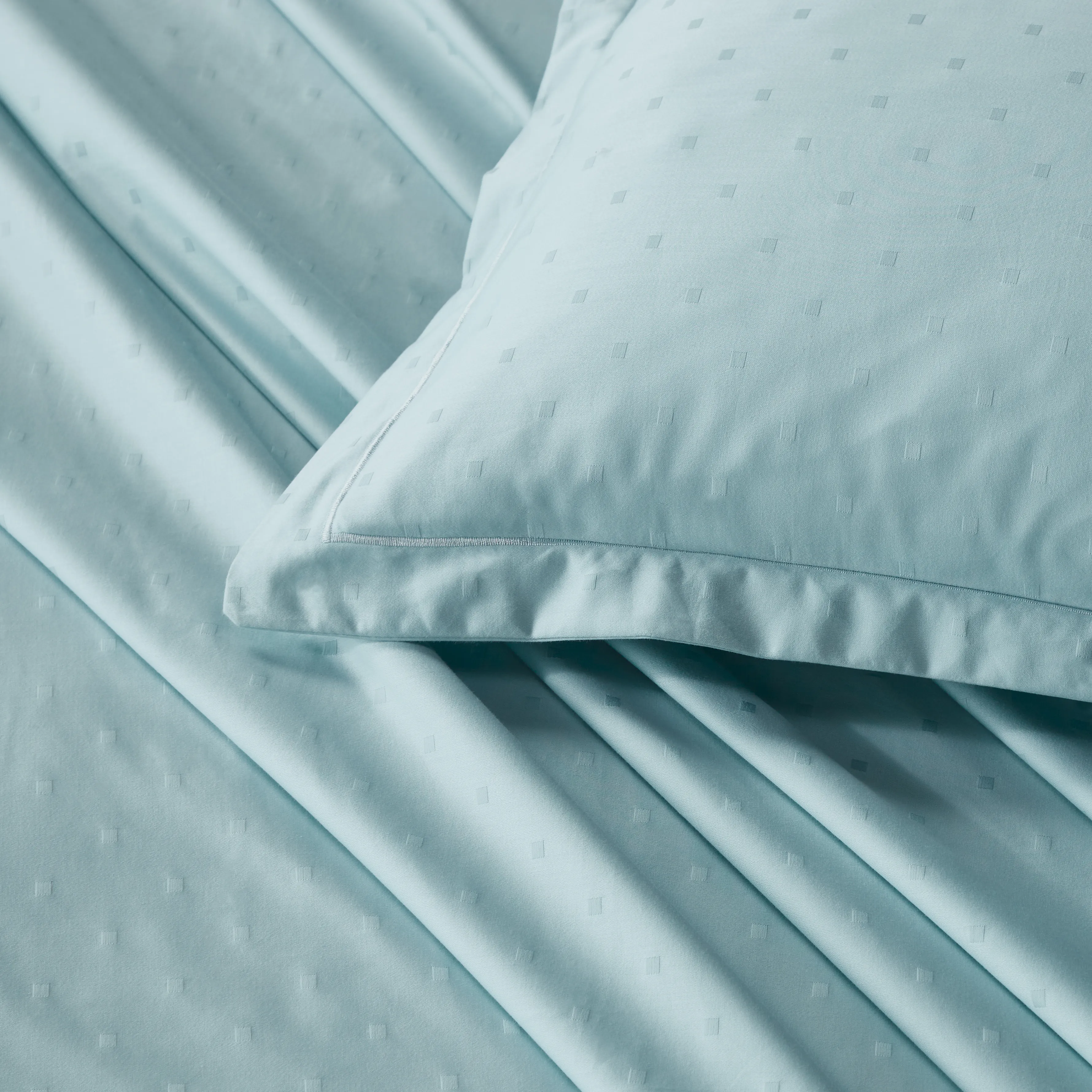 Ricaso | 1000TC Egyptian Cotton Swiss Dot Super Soft Fitted Sheet Set | Pillow Cover with Merrow Hem Treatment - Image 35