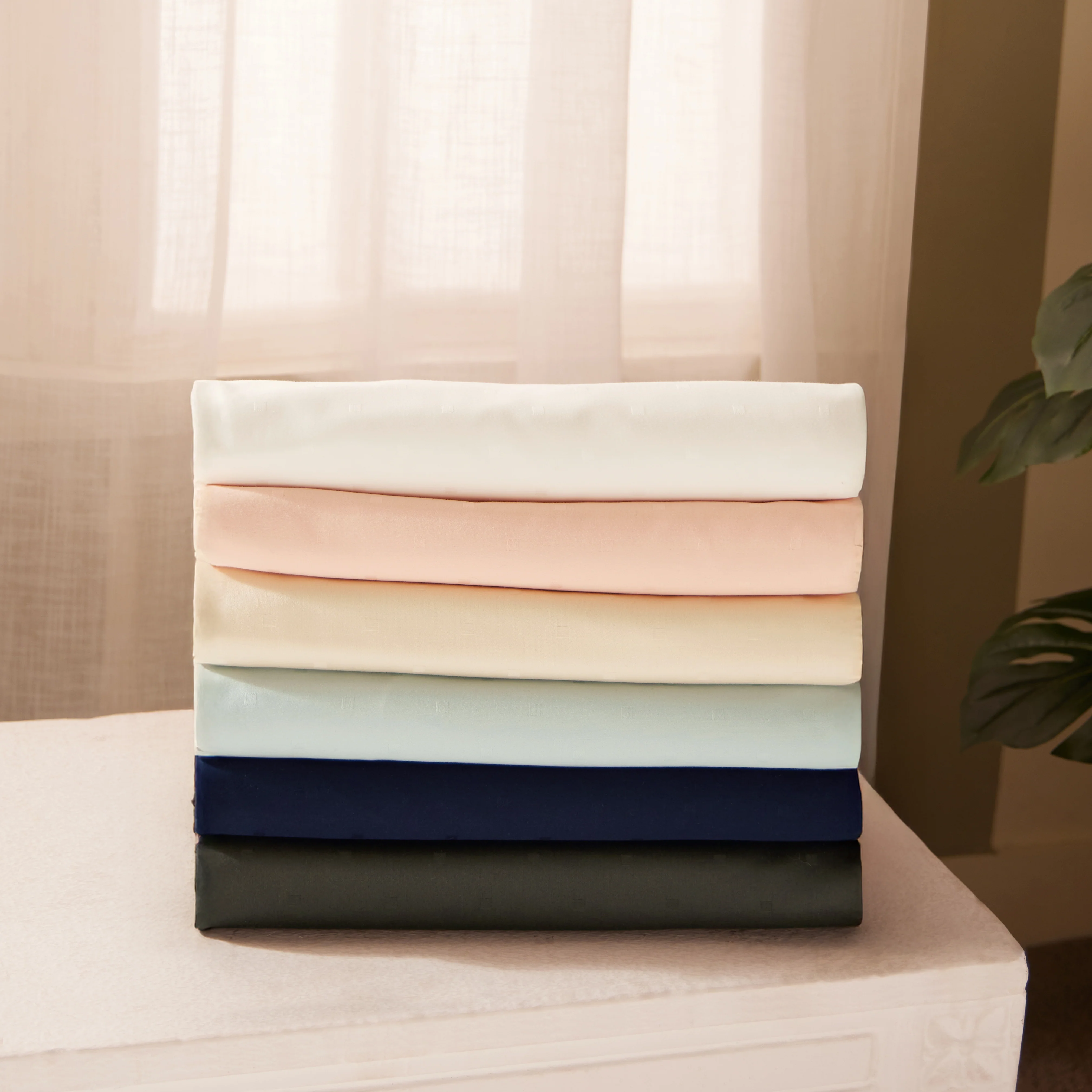 Ricaso | 1000TC Egyptian Cotton Swiss Dot Super Soft Fitted Sheet Set | Pillow Cover with Merrow Hem Treatment - Image 37