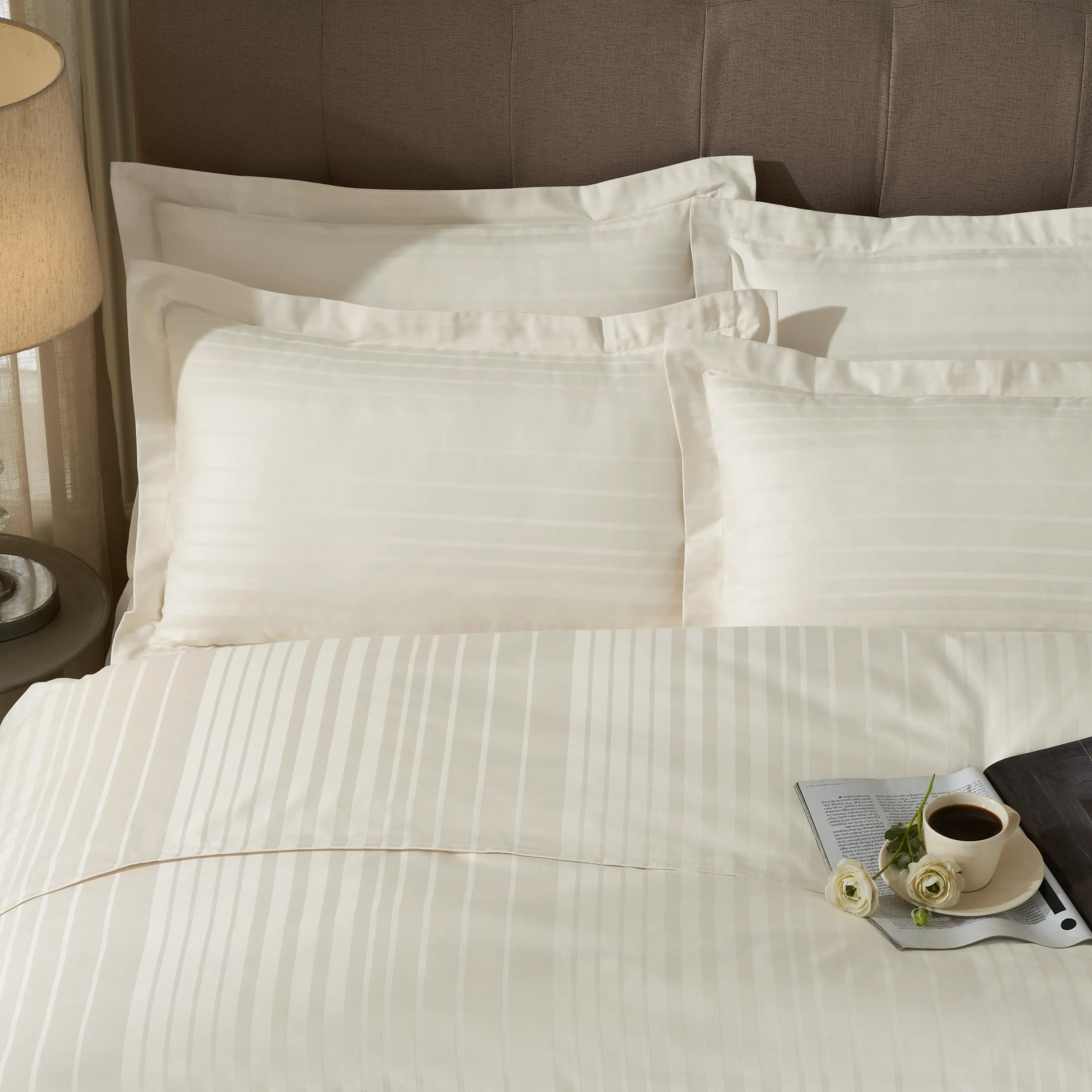 Seraya | 400TC Varigated Stripes Super Soft Bedsheet Set - Image 12