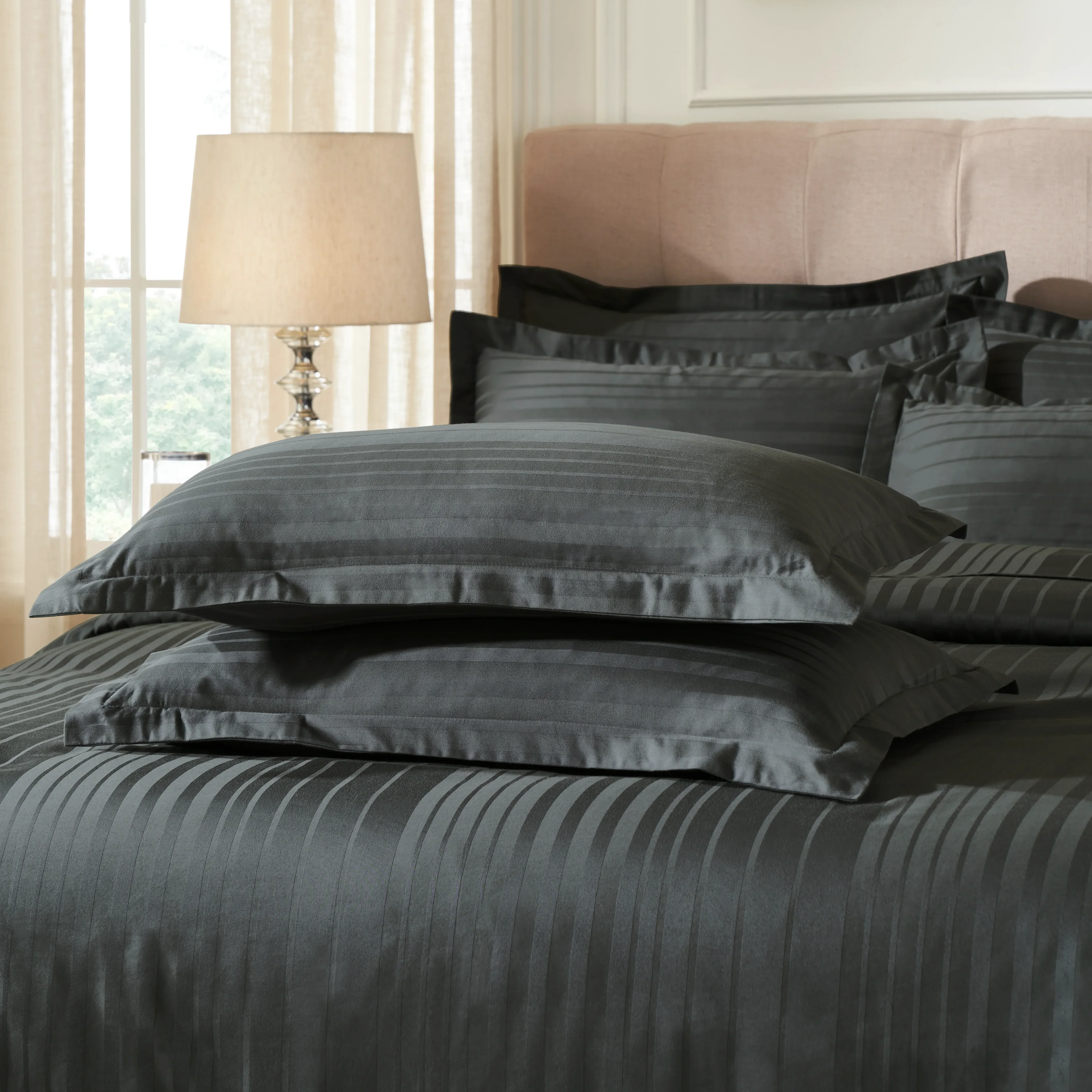 Seraya | 400TC Varigated Stripes Super Soft Bedsheet Set - Image 16