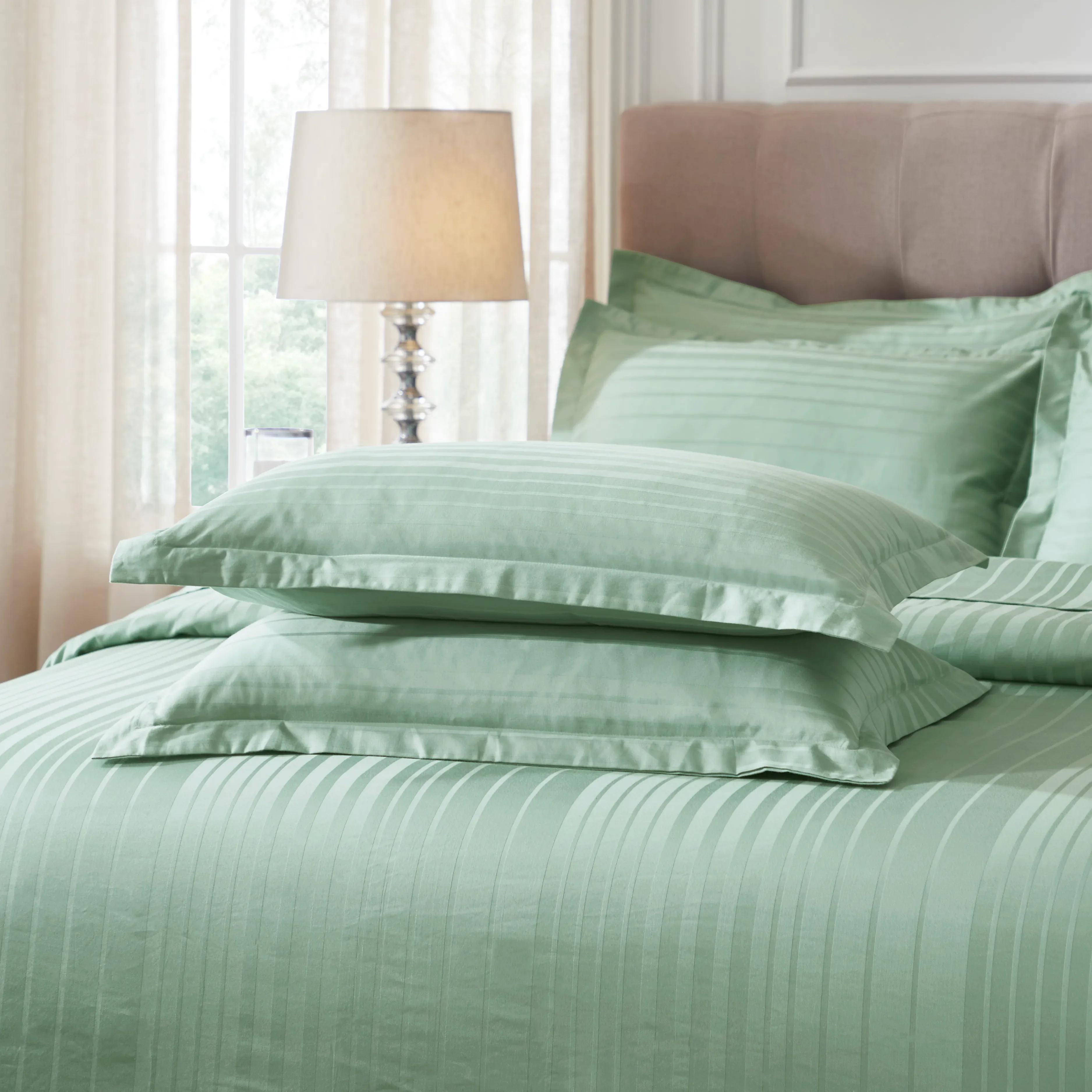 Seraya | 400TC Varigated Stripes Super Soft Bedsheet Set - Image 28