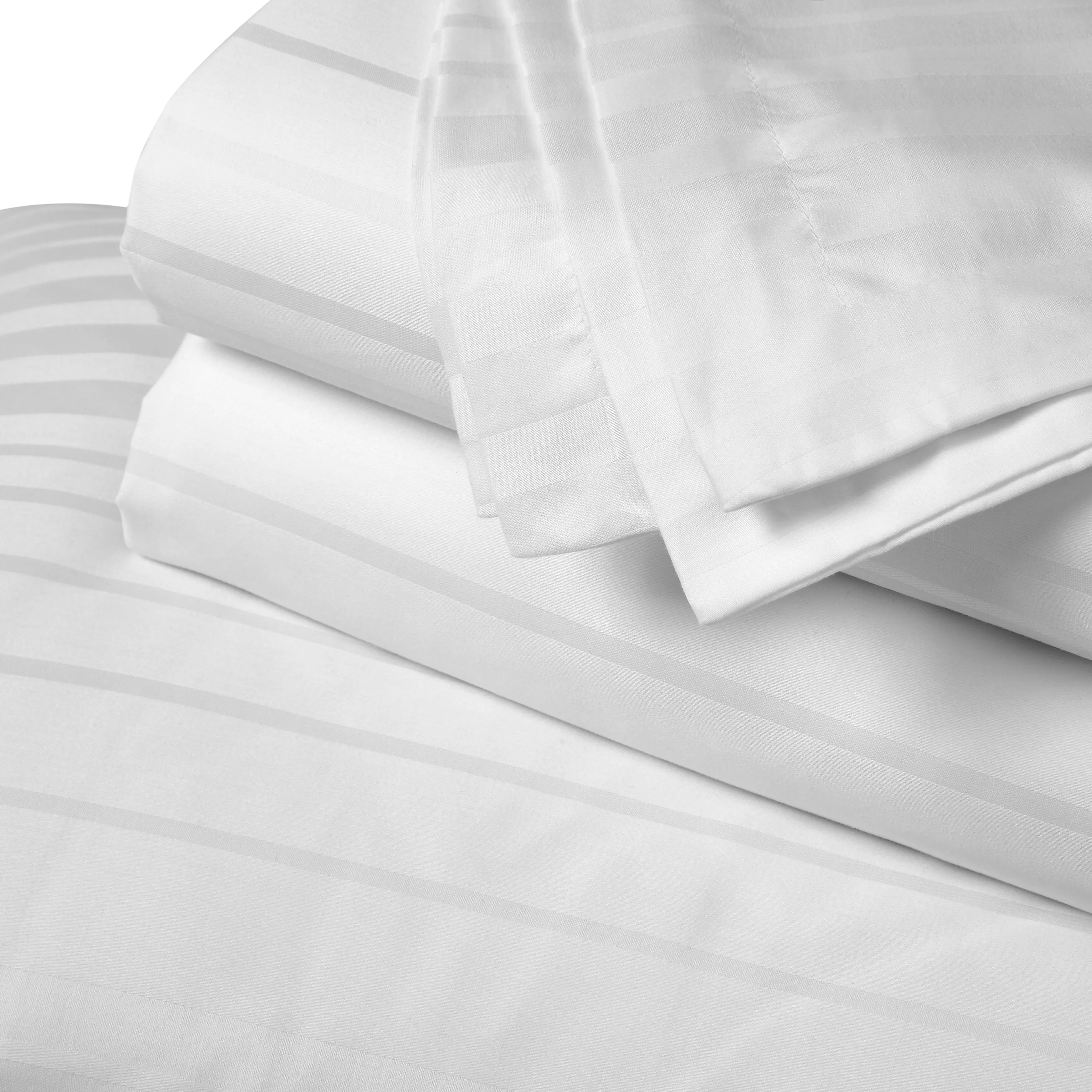 Seraya | 400TC Varigated Stripes Super Soft Fitted Sheet Set - Image 14