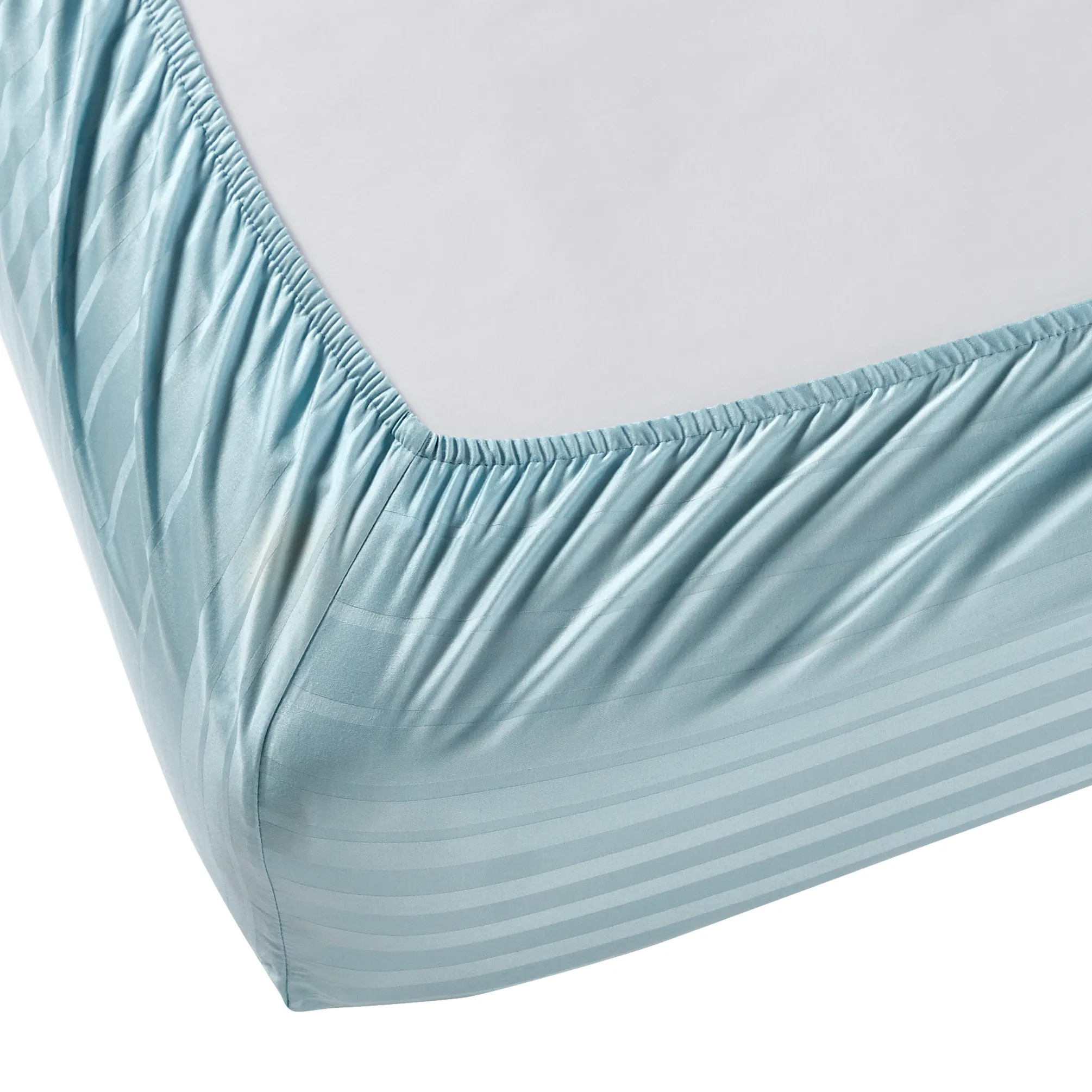 Seraya | 400TC Varigated Stripes Super Soft Fitted Sheet Set - Image 34