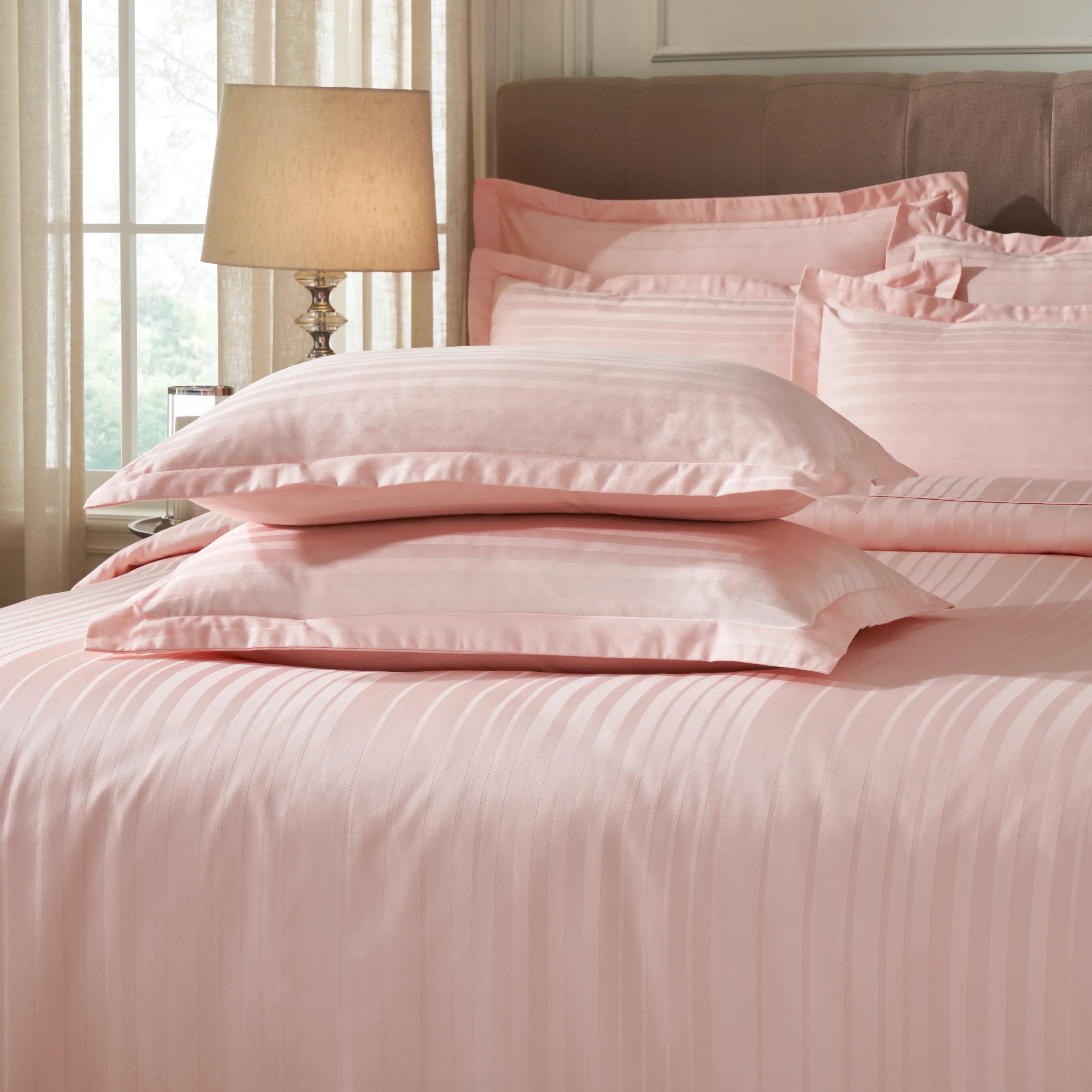 Seraya | 400TC Varigated Stripes Super Soft Fitted Sheet Set - Image 45