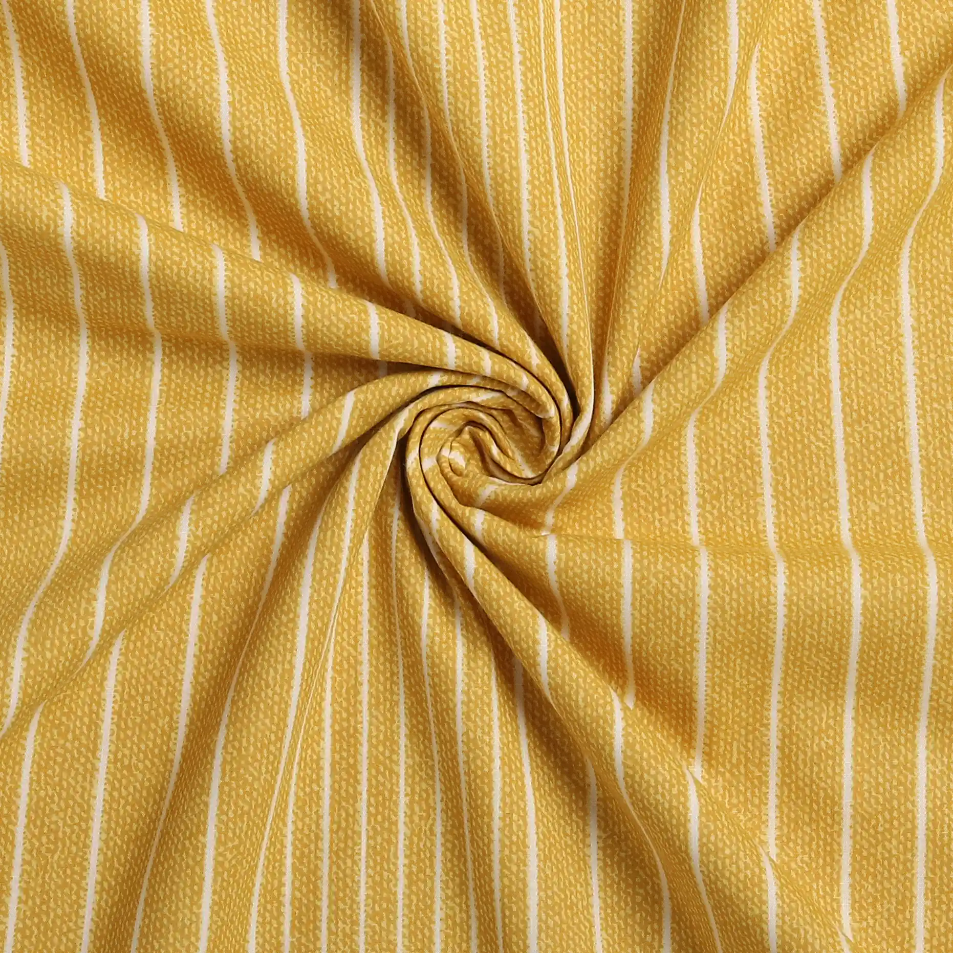 Threadscapes | Woven Textured Printed Reversible Dohar with Super Soft Flannel Layering-Mustard - Image 10