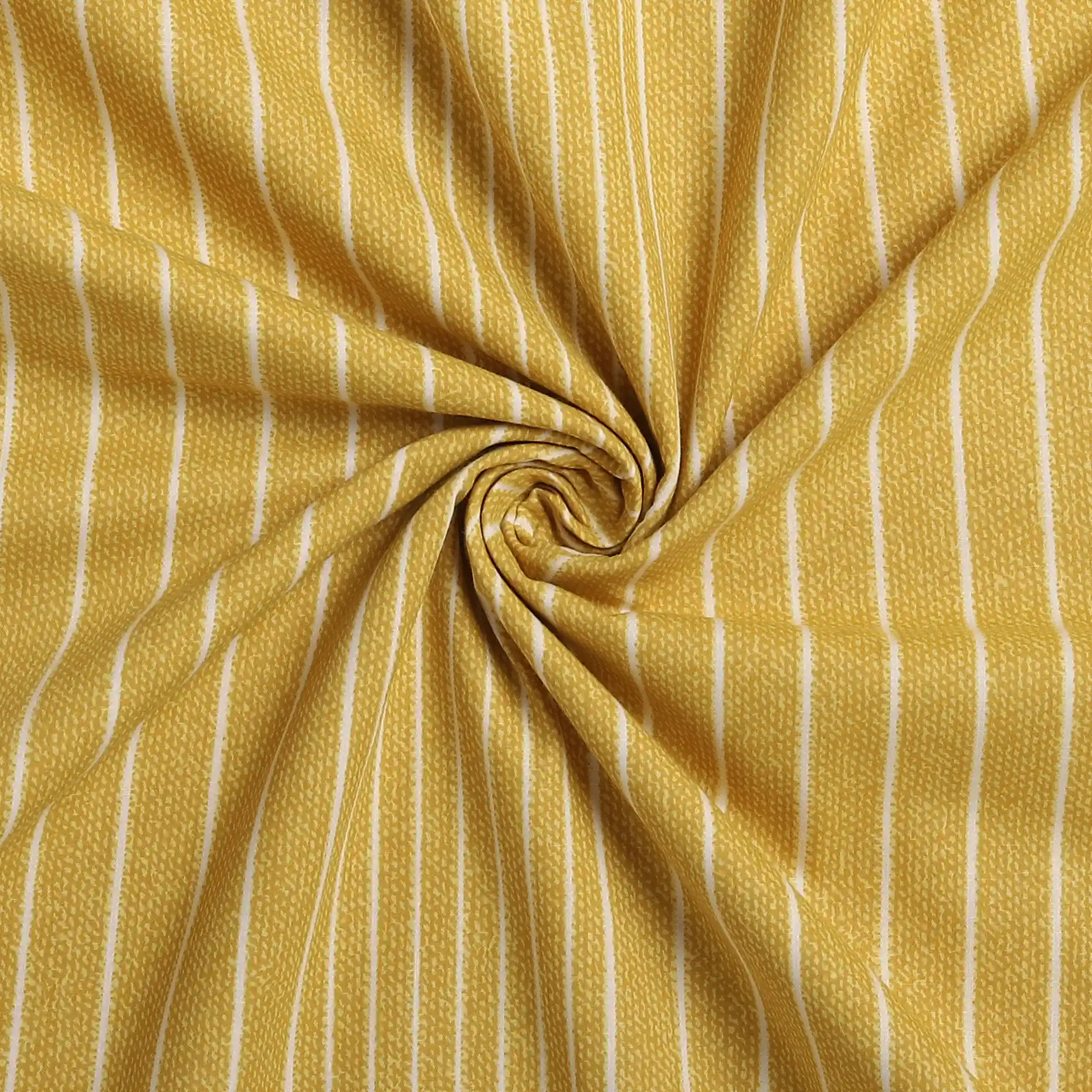 Threadscapes | Woven Textured Printed Reversible Dohar with Super Soft Flannel Layering-Mustard - Image 9