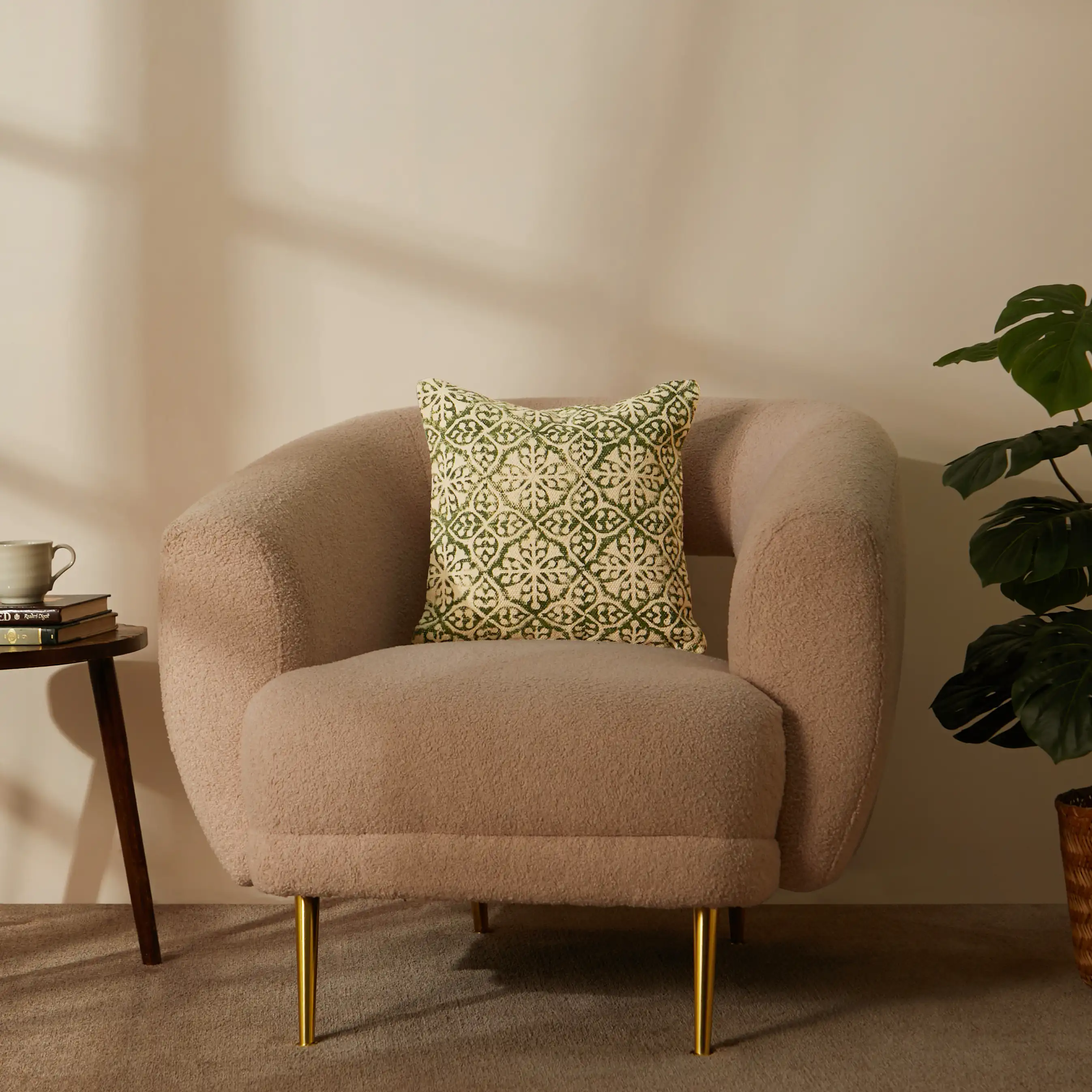 Vissencia 100% Cotton Printed Cushion Cover | Trellis - Image 9