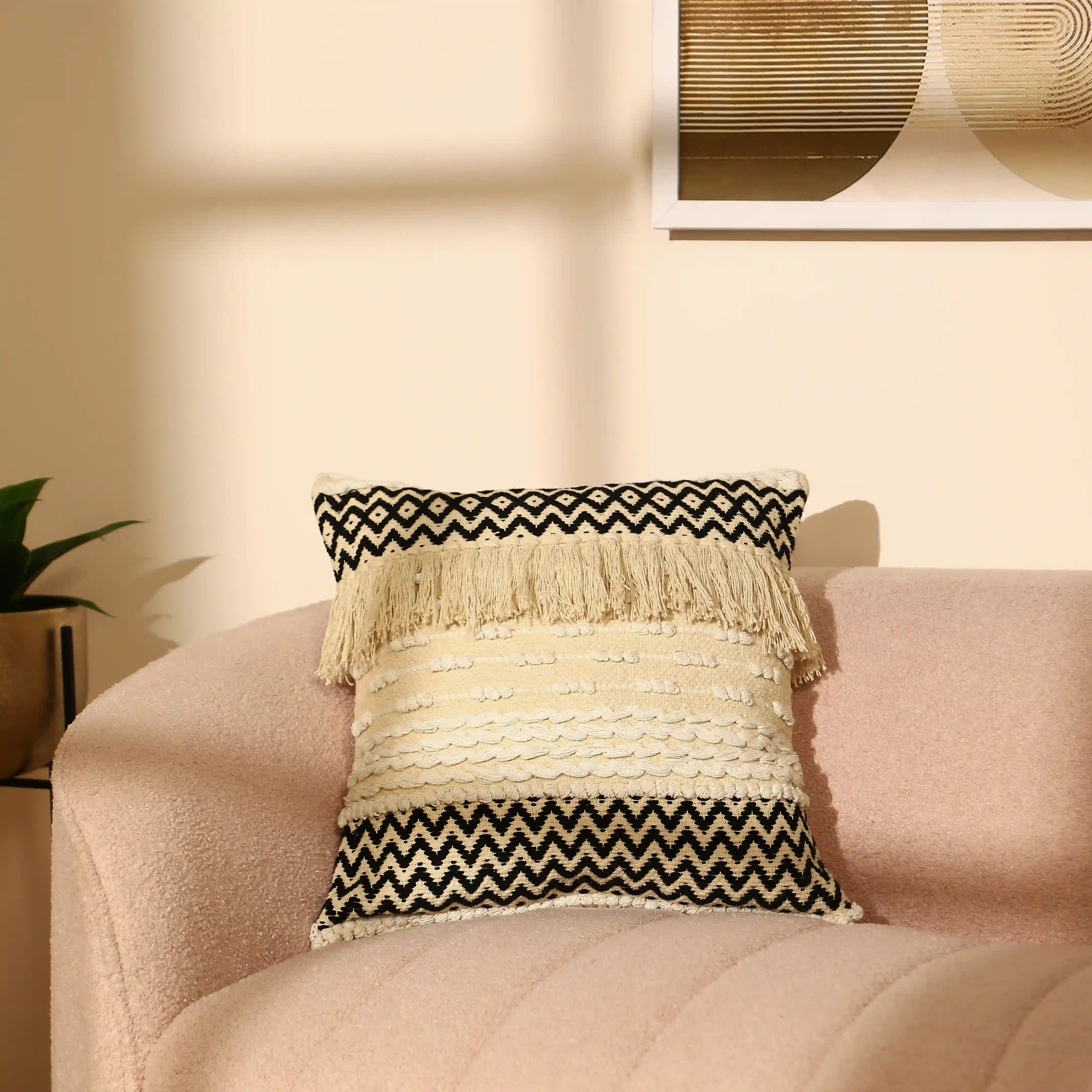 Vissencia 100% Cotton Woven Cushion Cover | Boho Bliss - Image 54