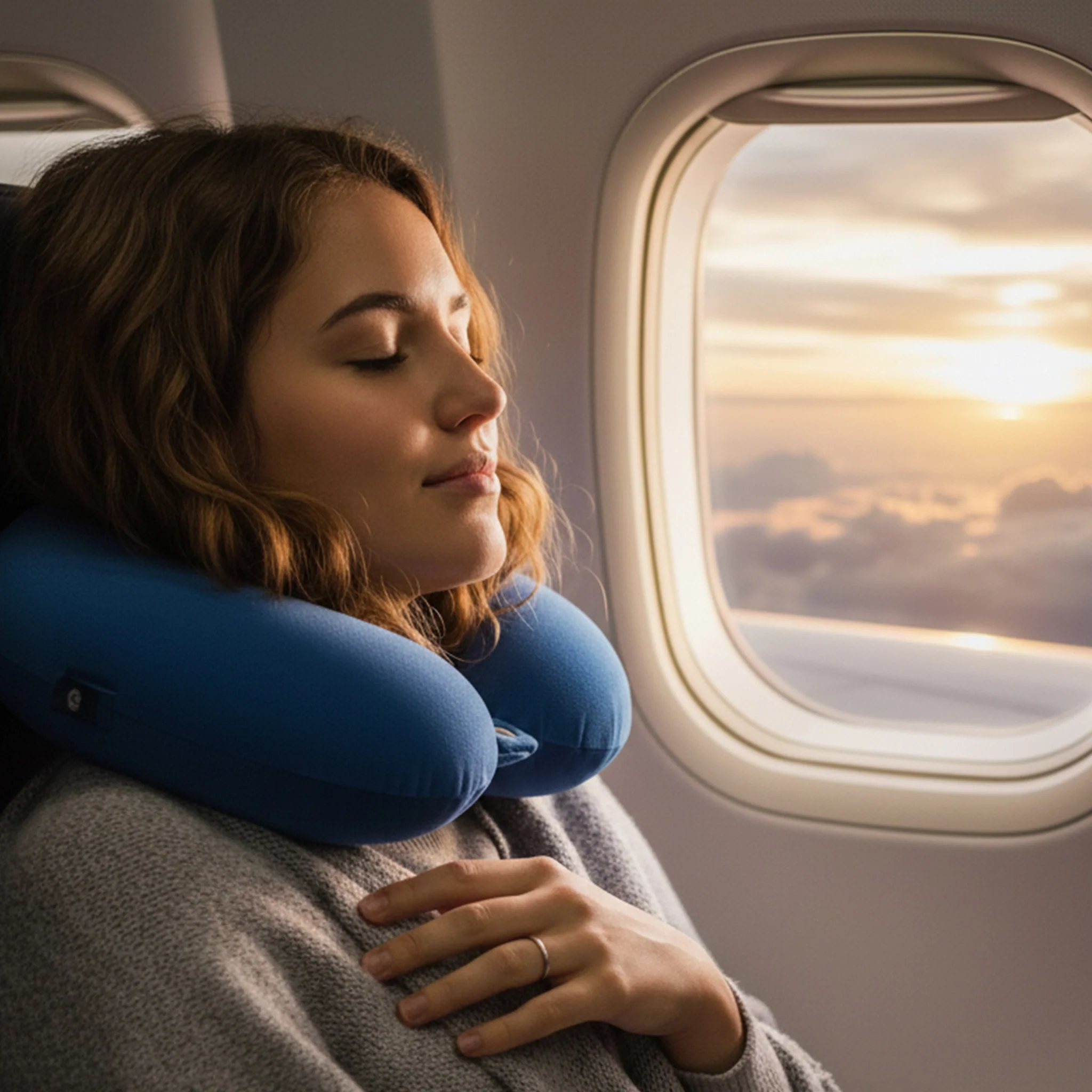 Wanderlust | Travel Neck Pillow | Blue - Image 7